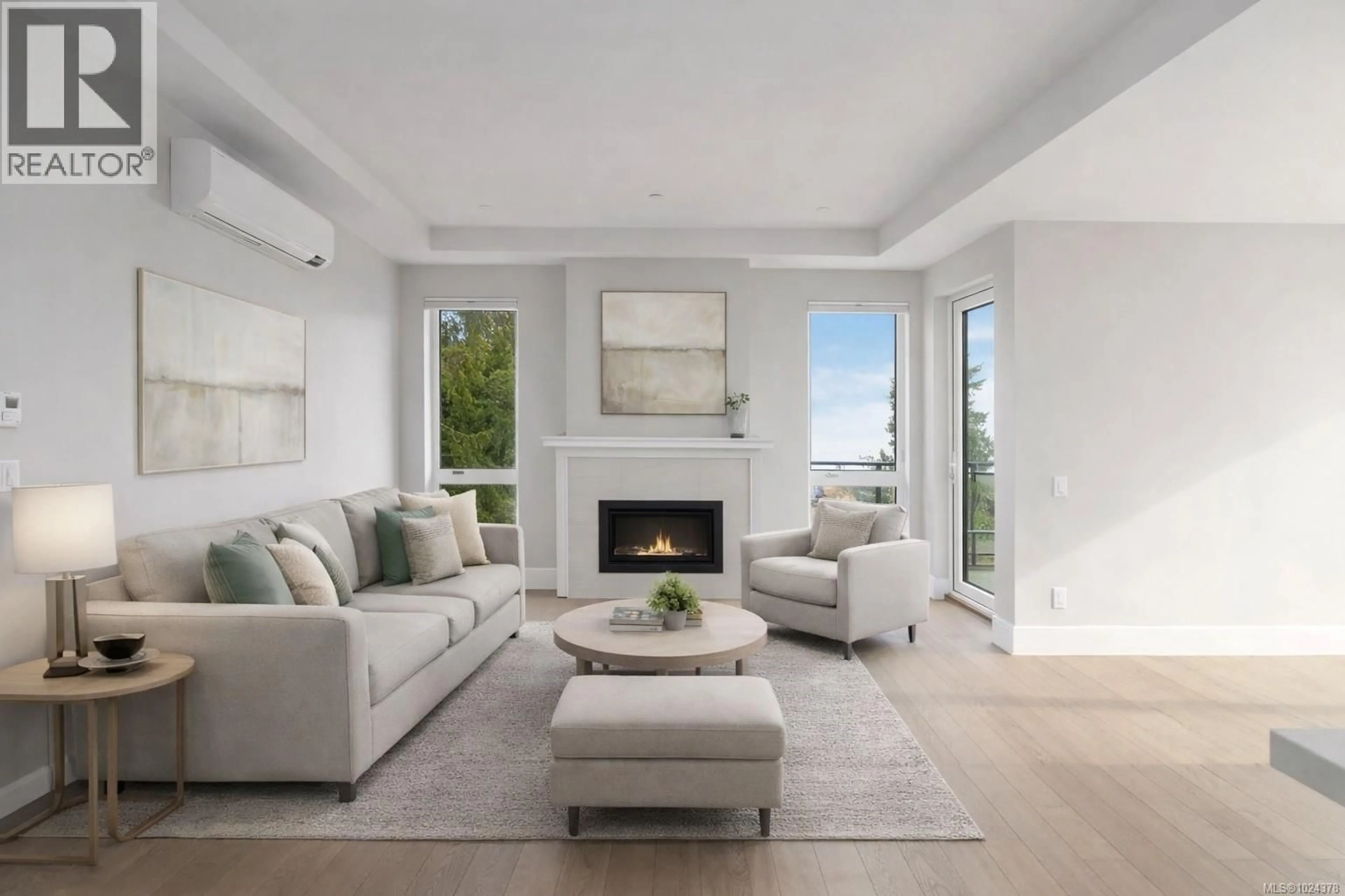 Living room with furniture, unknown for 306 - 990 DOUMAC AVENUE, Saanich British Columbia V8Y1M4