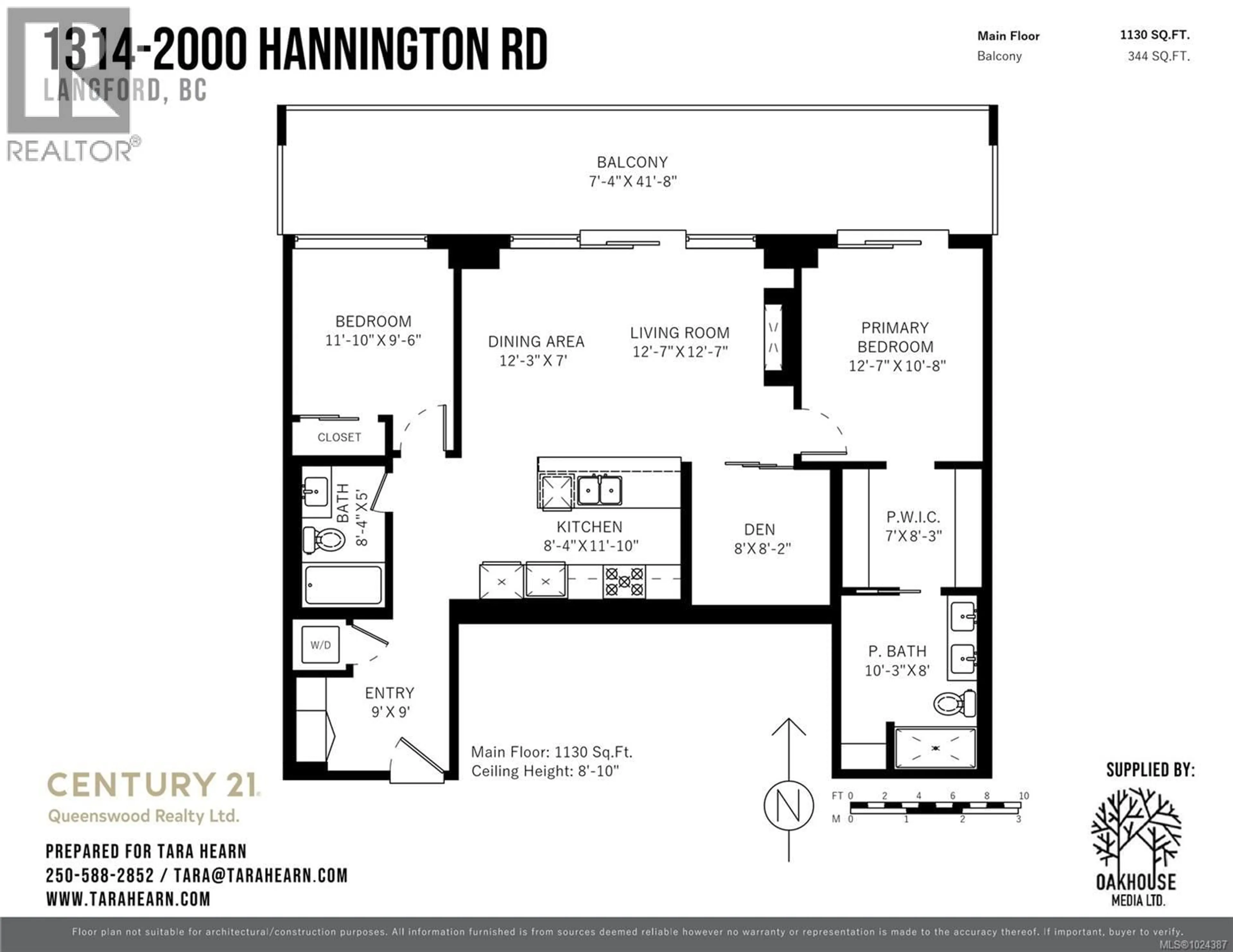 Floor plan for 1314 - 2000 HANNINGTON ROAD, Langford British Columbia V9B6R6