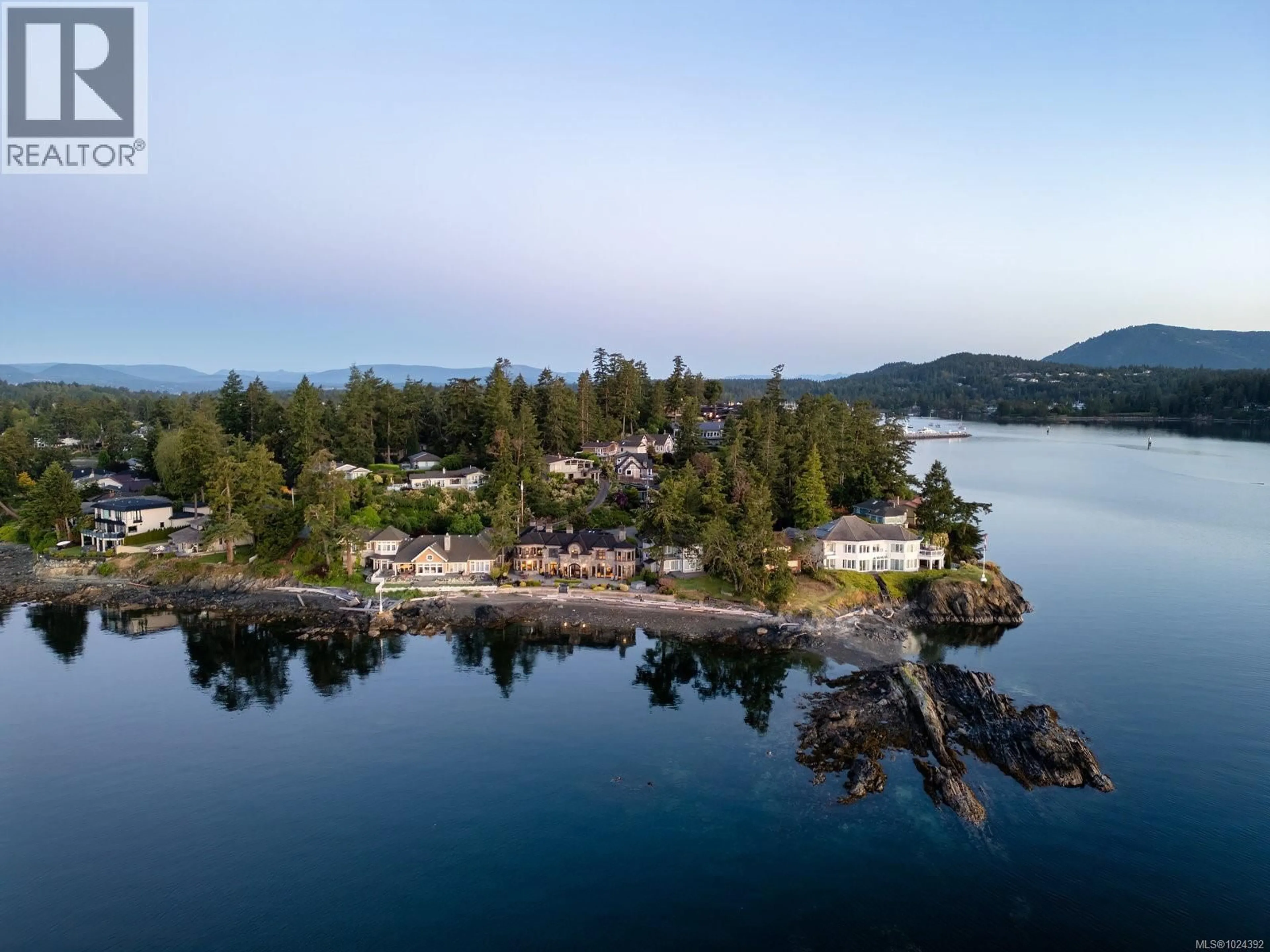 A pic from outside/outdoor area/front of a property/back of a property/a pic from drone, water/lake/river/ocean view for 10493 ALLBAY ROAD, Sidney British Columbia V8L2P2