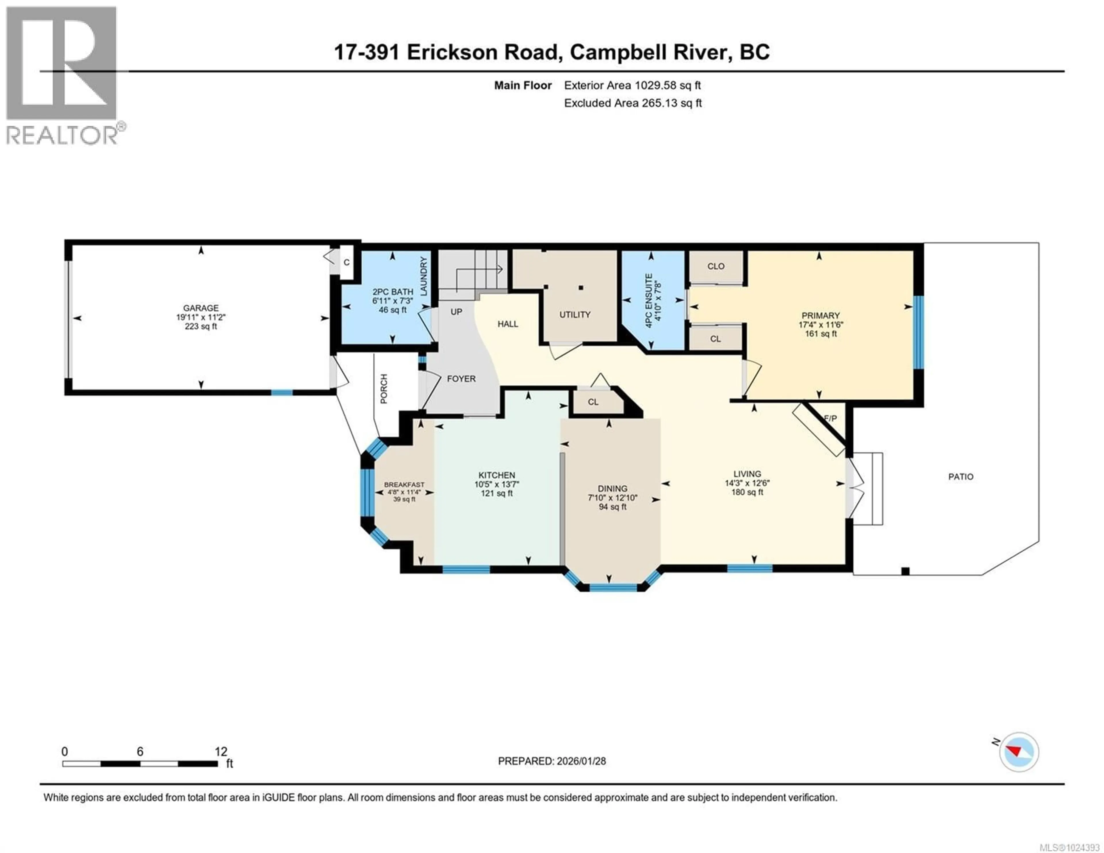 Floor plan for 17 - 391 ERICKSON ROAD, Campbell River British Columbia V9W1S8