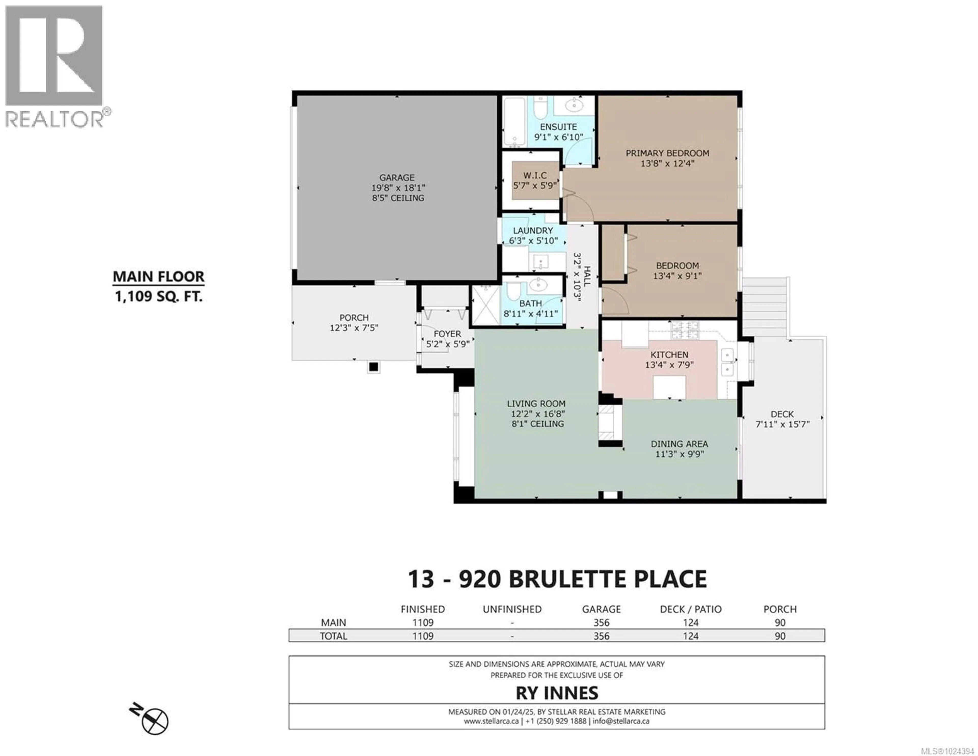 Floor plan for 13 - 920 BRULETTE PLACE, Mill Bay British Columbia V8H1J1