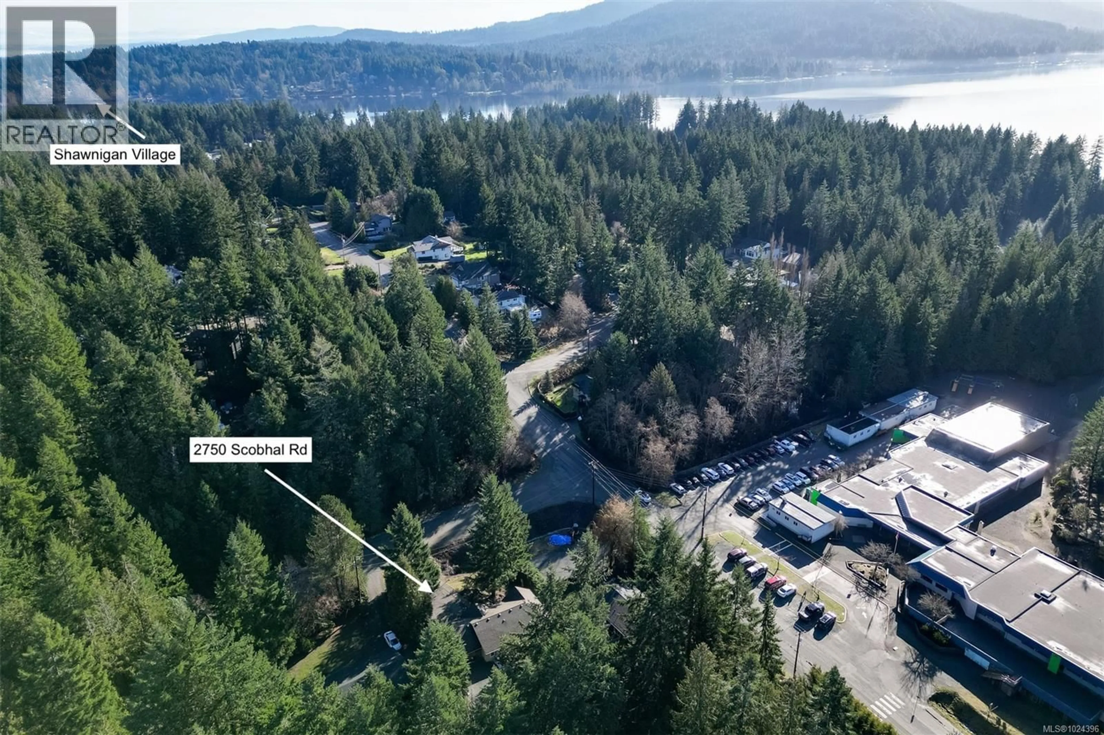 A pic from outside/outdoor area/front of a property/back of a property/a pic from drone, unknown for 2750 SCOBHAL ROAD, Shawnigan Lake British Columbia V8H2E8