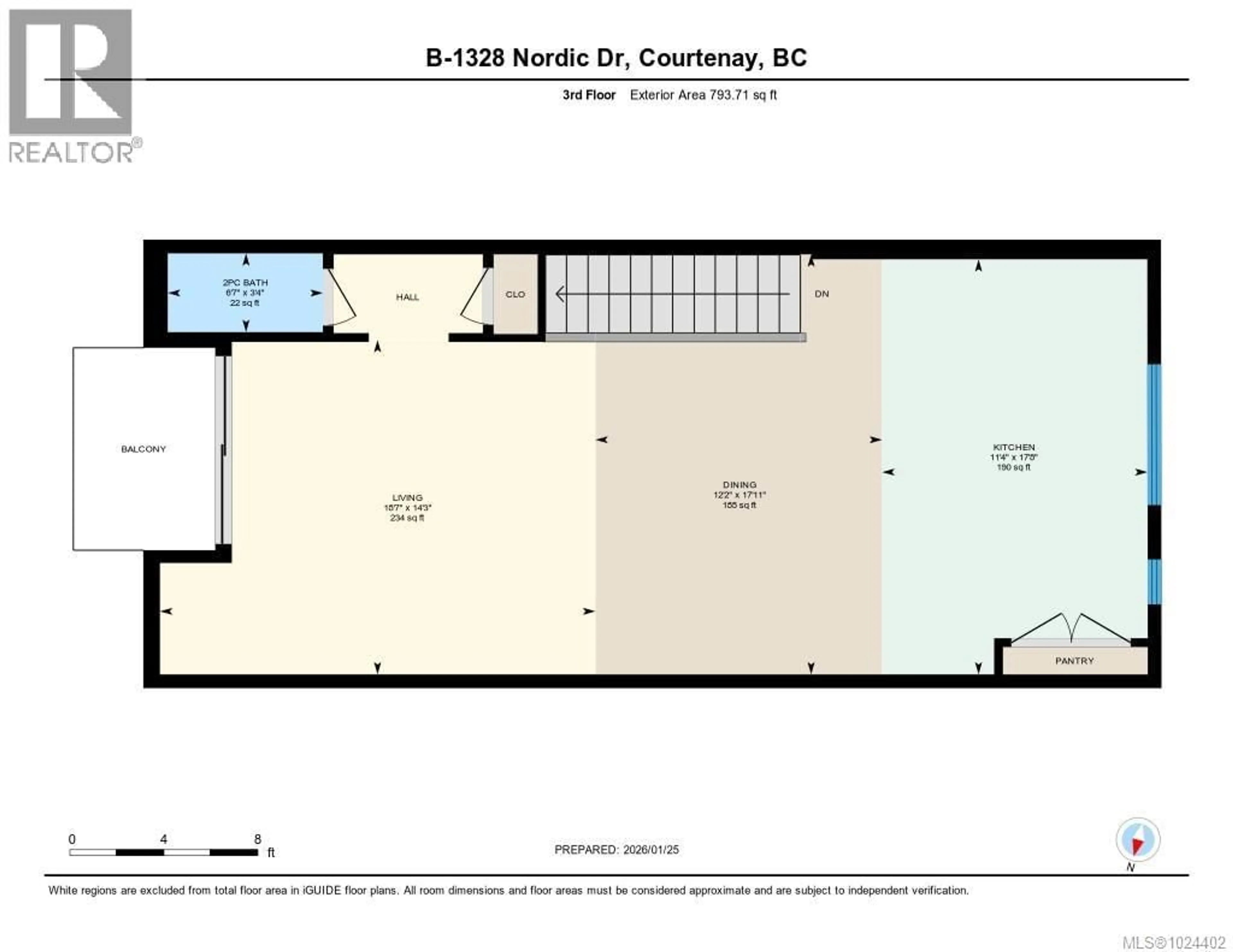 Floor plan for B - 1328 NORDIC DRIVE, Courtenay British Columbia V9J1L0
