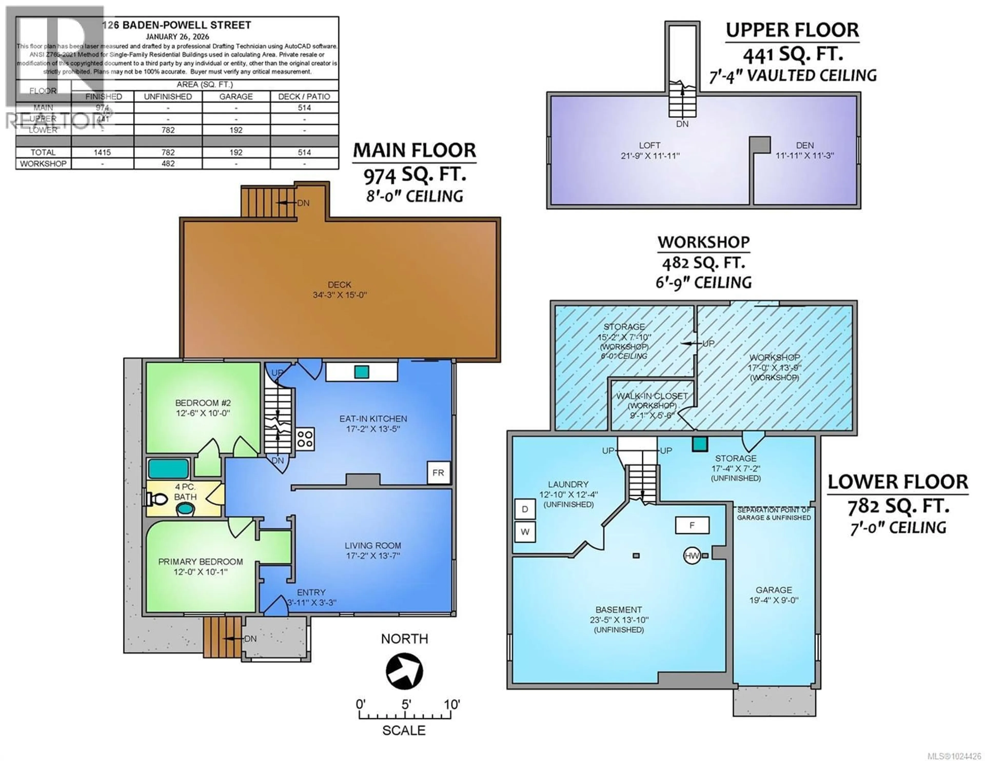 Floor plan for 126 BADEN POWELL STREET, Ladysmith British Columbia V9G1R3