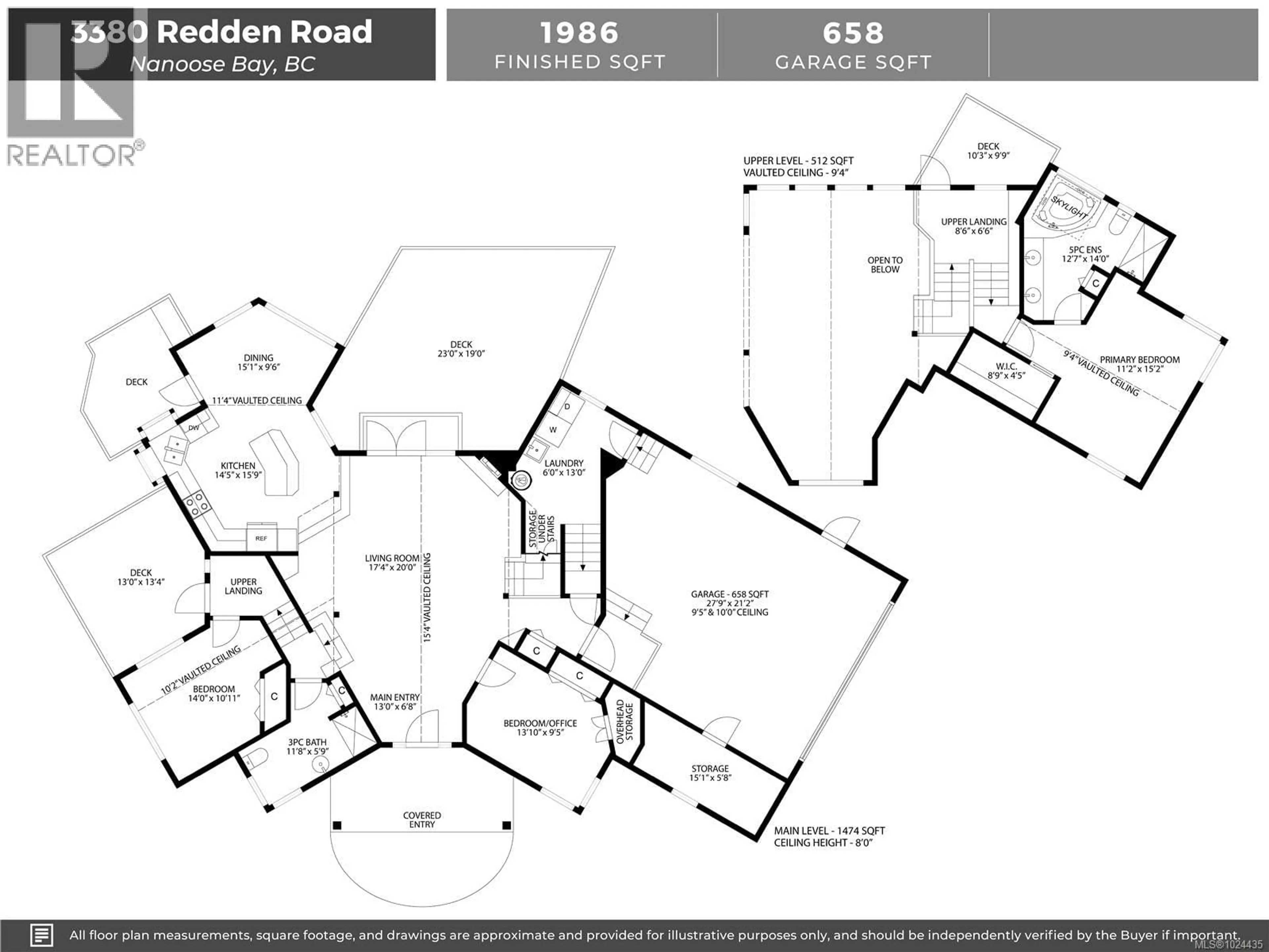 Floor plan for 3380 REDDEN ROAD, Nanoose Bay British Columbia V9P9H4