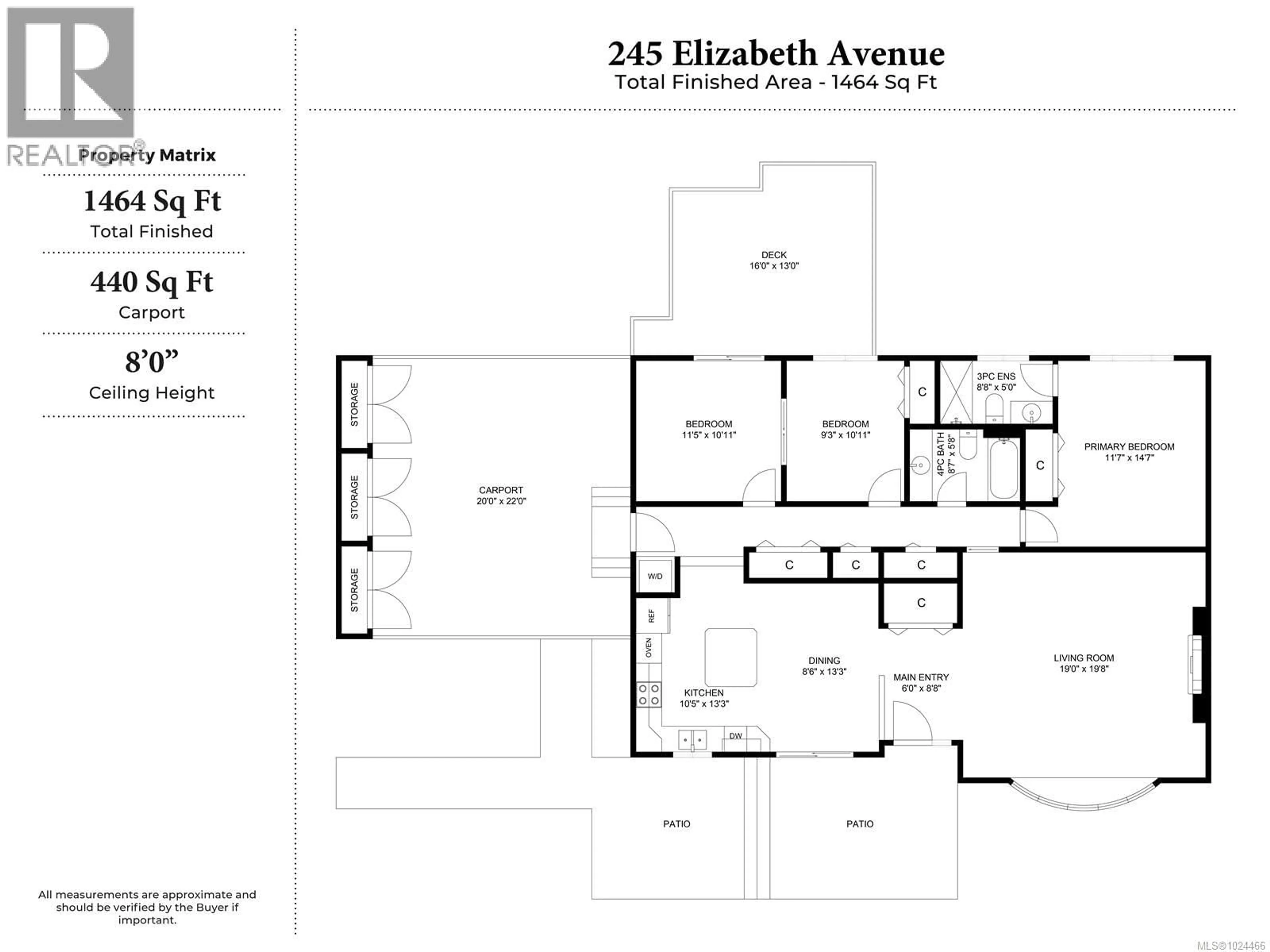 Floor plan for 245 ELIZABETH AVENUE, Qualicum Beach British Columbia V9K1G8
