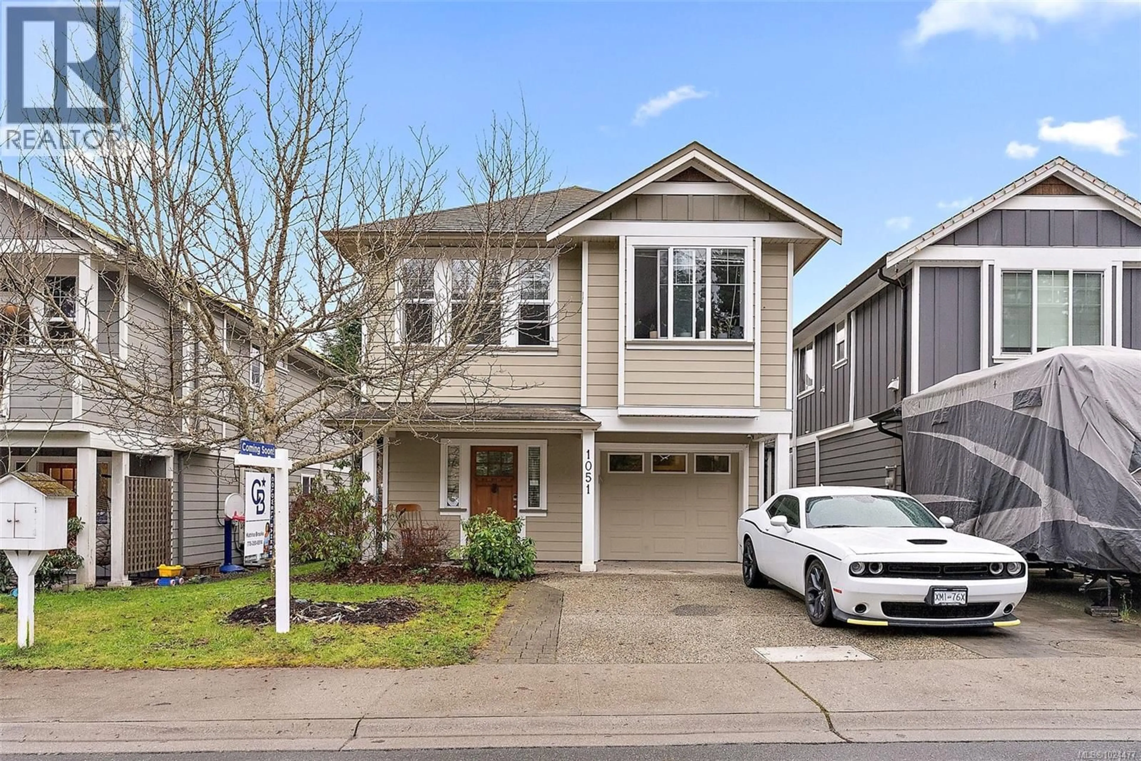 Home with vinyl exterior material, street for 1051 FASHODA PLACE, Langford British Columbia V9C3X1