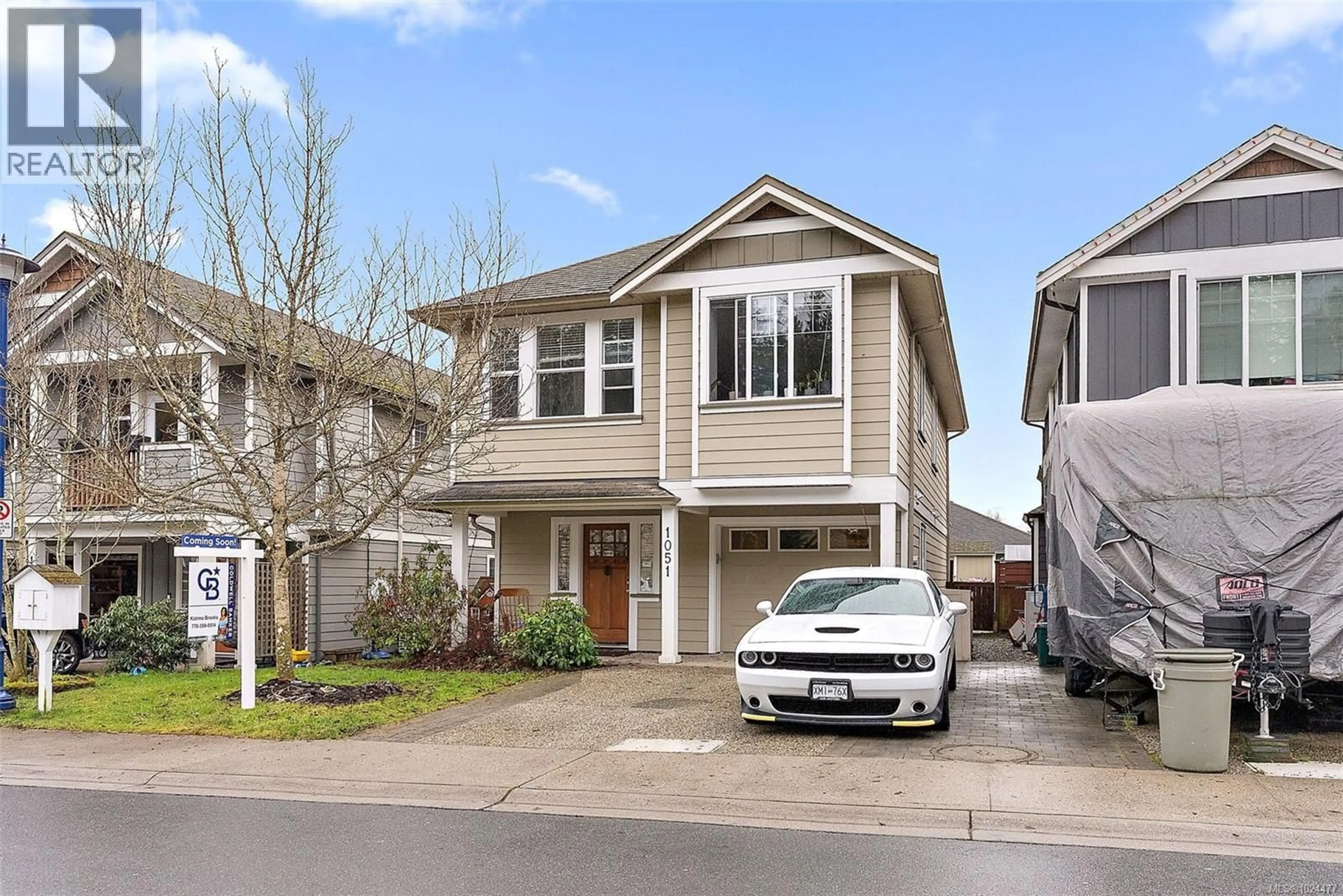 Home with vinyl exterior material, street for 1051 FASHODA PLACE, Langford British Columbia V9C3X1