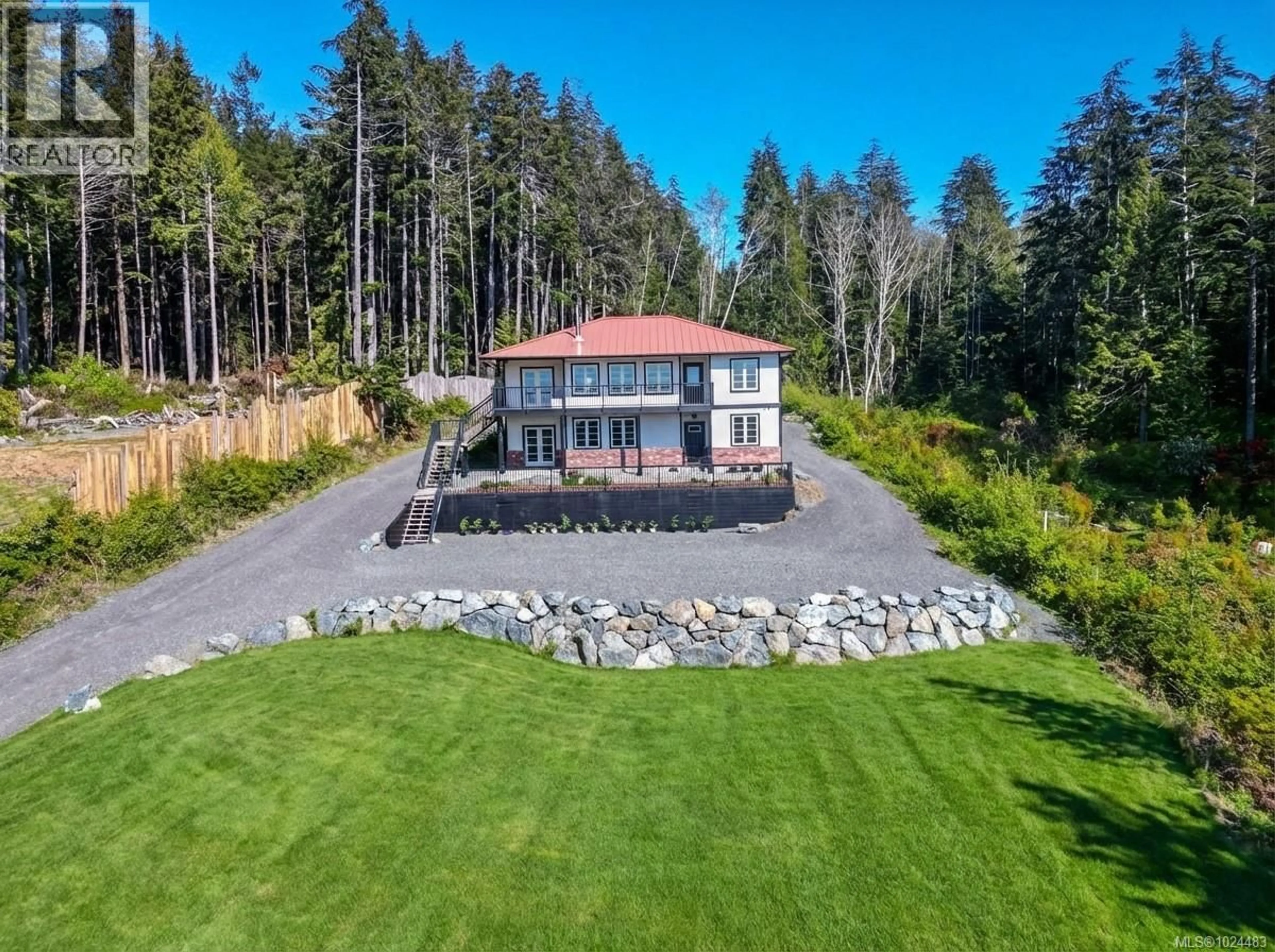 A pic from outside/outdoor area/front of a property/back of a property/a pic from drone, unknown for 2735 WOODHAVEN ROAD, Sooke British Columbia V9Z1G6