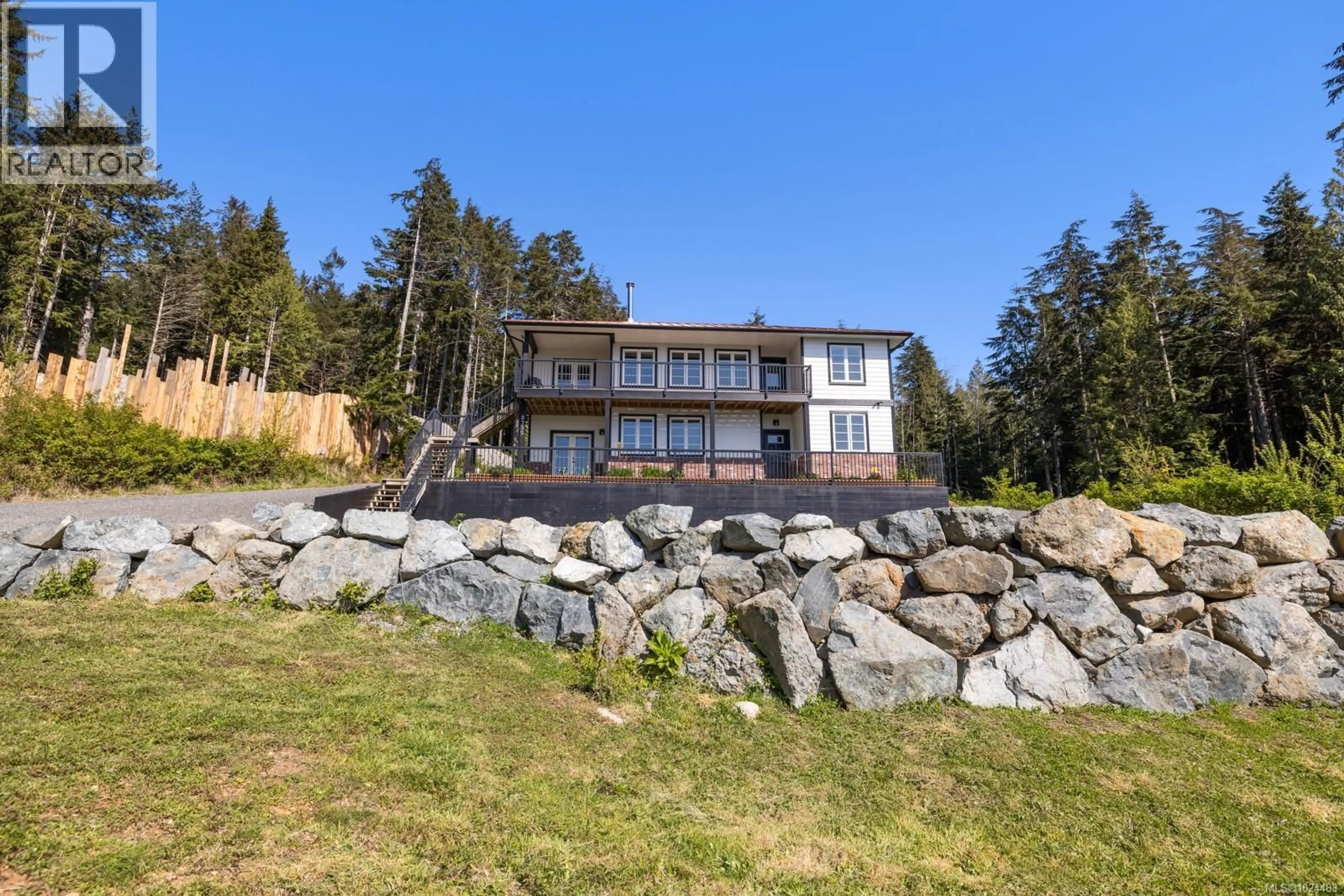 A pic from outside/outdoor area/front of a property/back of a property/a pic from drone, water/lake/river/ocean view for 2735 WOODHAVEN ROAD, Sooke British Columbia V9Z1G6