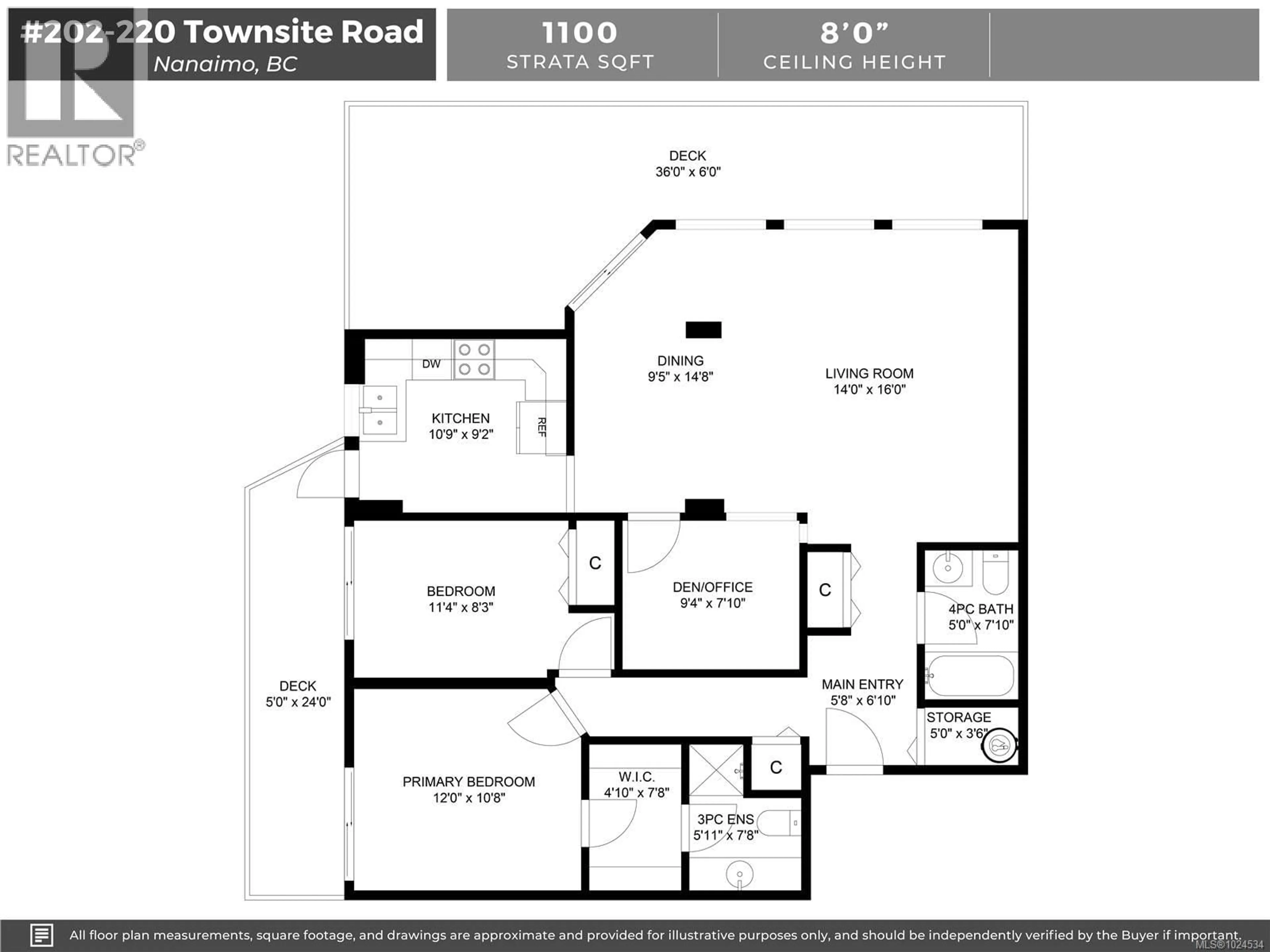 Floor plan for 202 - 220 TOWNSITE ROAD, Nanaimo British Columbia V9S5S8