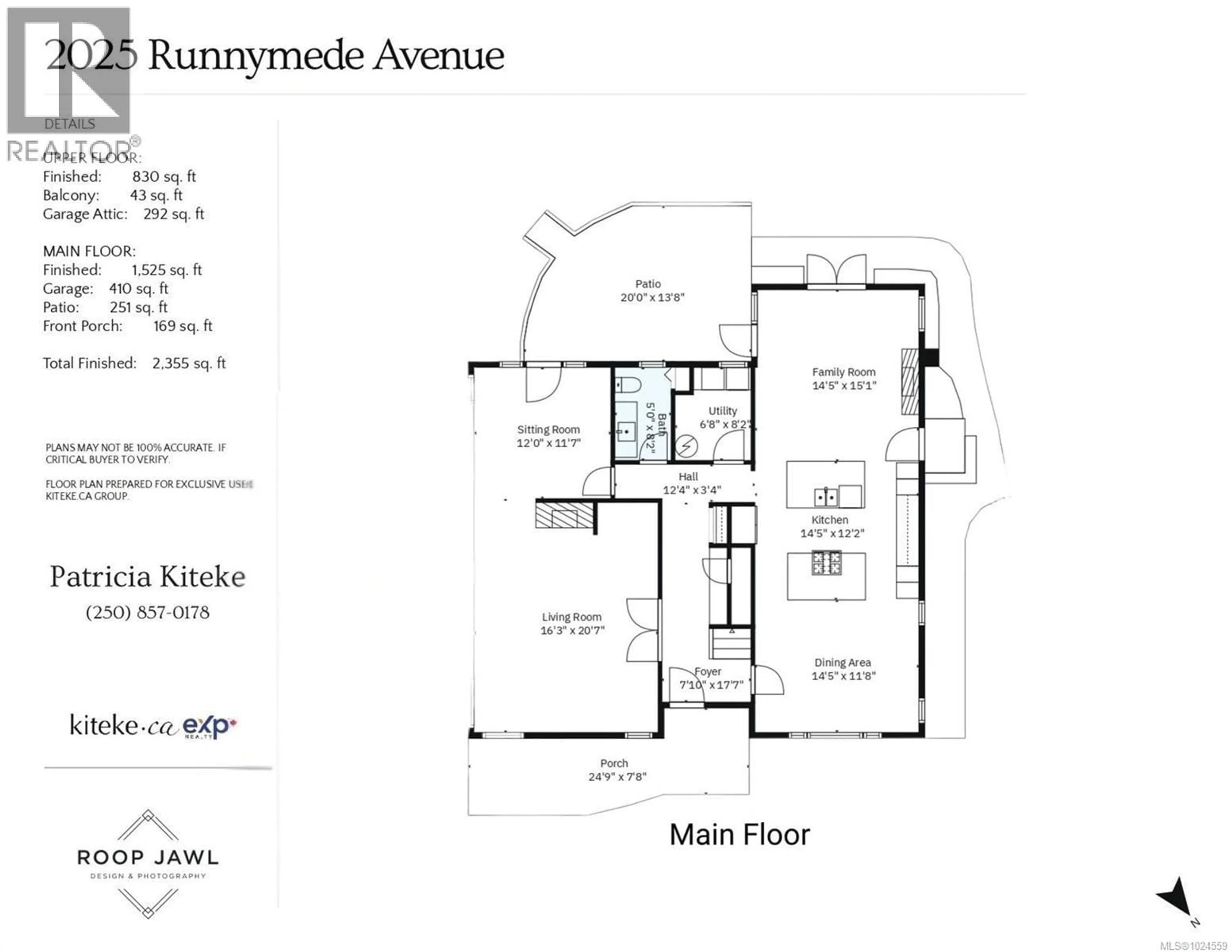 Floor plan for 2025 RUNNYMEDE AVENUE, Oak Bay British Columbia V8S2V5