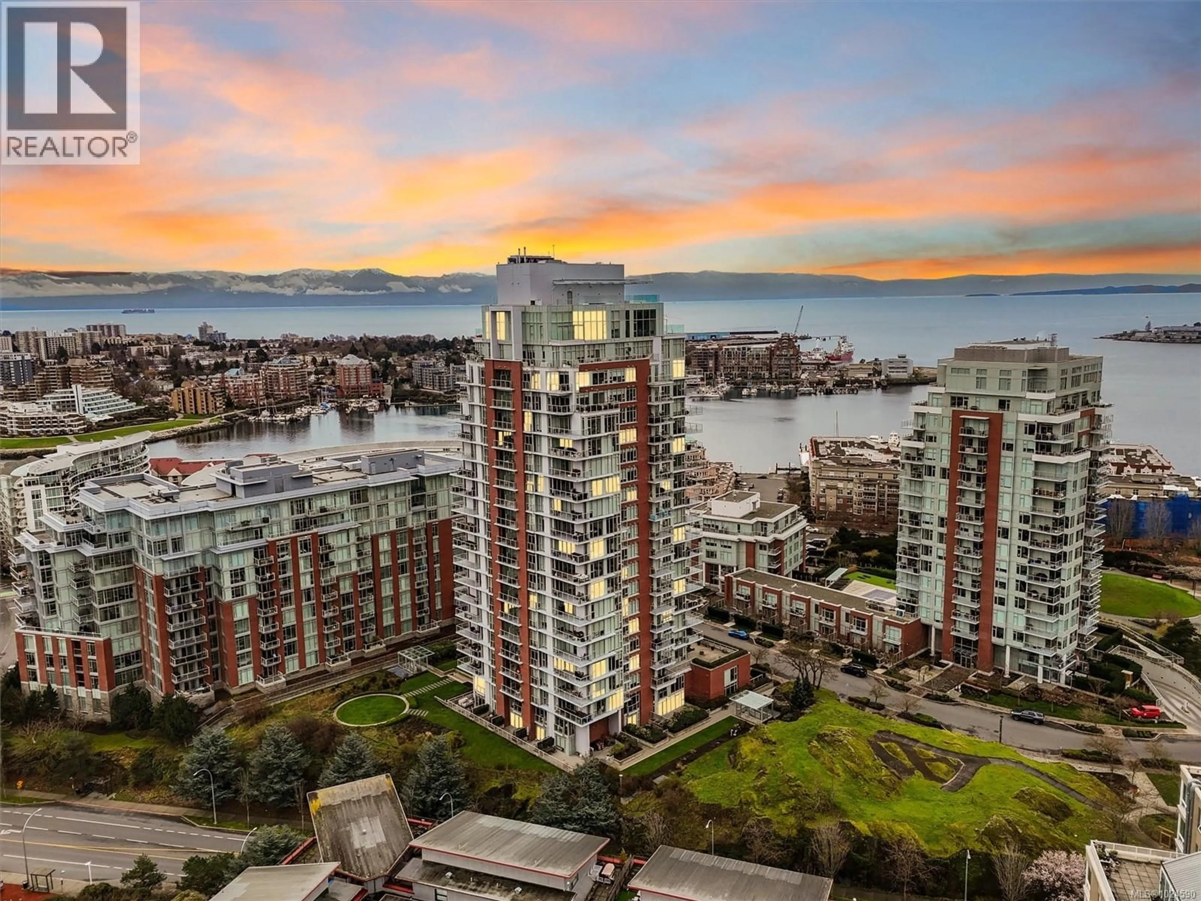 A pic from outside/outdoor area/front of a property/back of a property/a pic from drone, city buildings view from balcony for 809 - 83 SAGHALIE ROAD, Victoria British Columbia V9A0E7