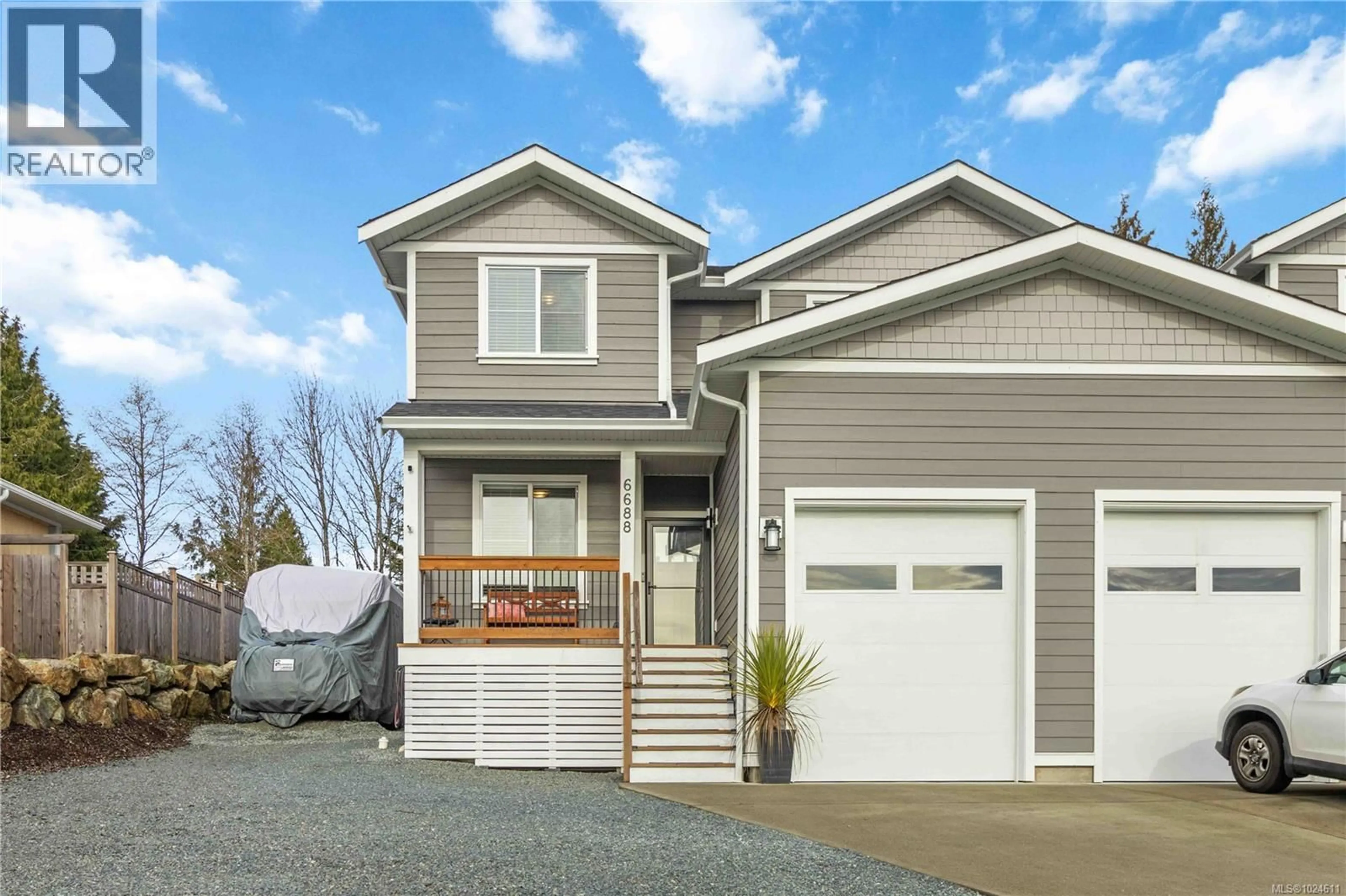 Home with vinyl exterior material, street for 6688 RHODONITE DRIVE, Sooke British Columbia V9Z0M8