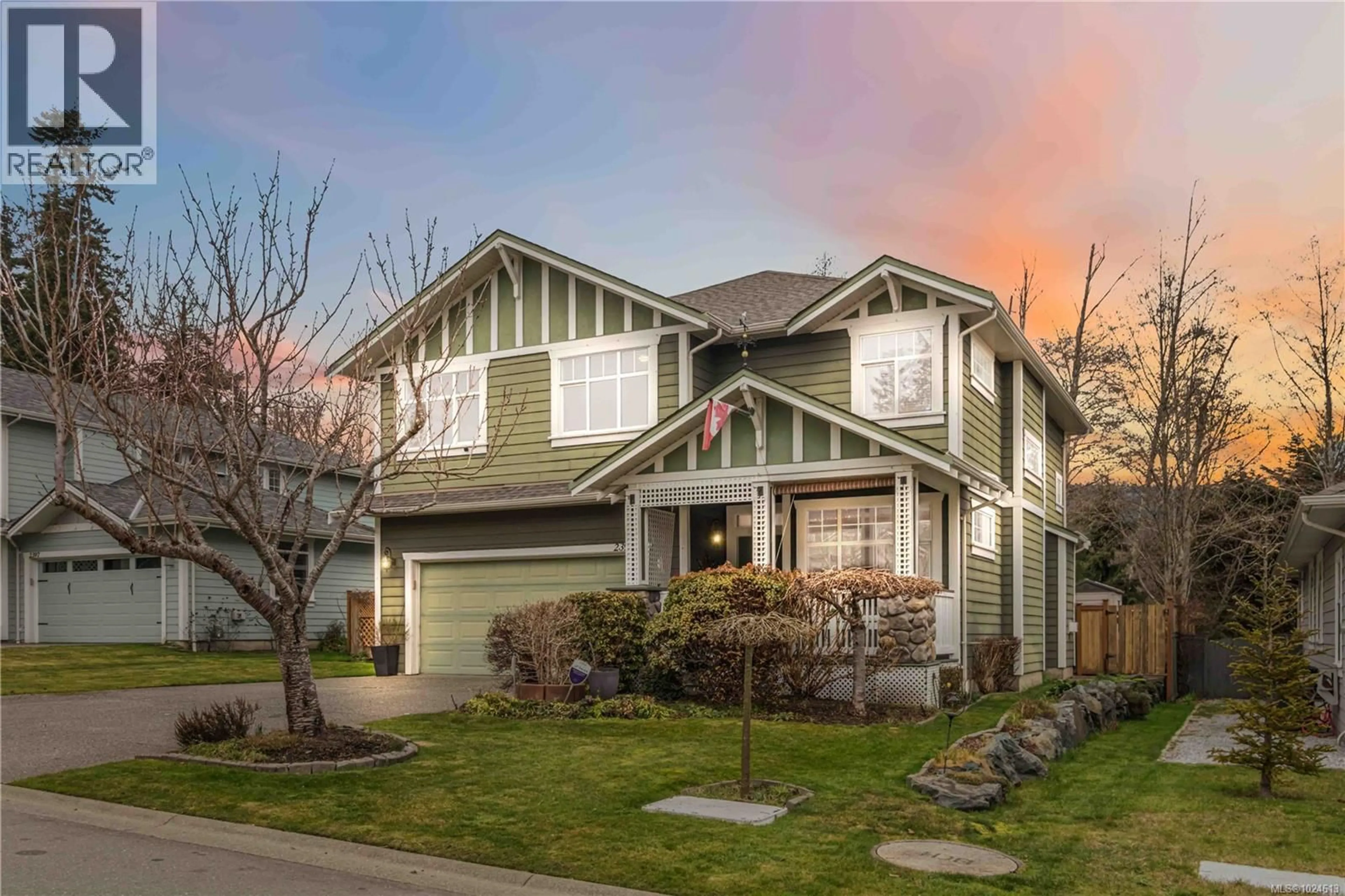 Home with vinyl exterior material, street for 2395 POPLAR DRIVE, Sooke British Columbia V9Z0Y5