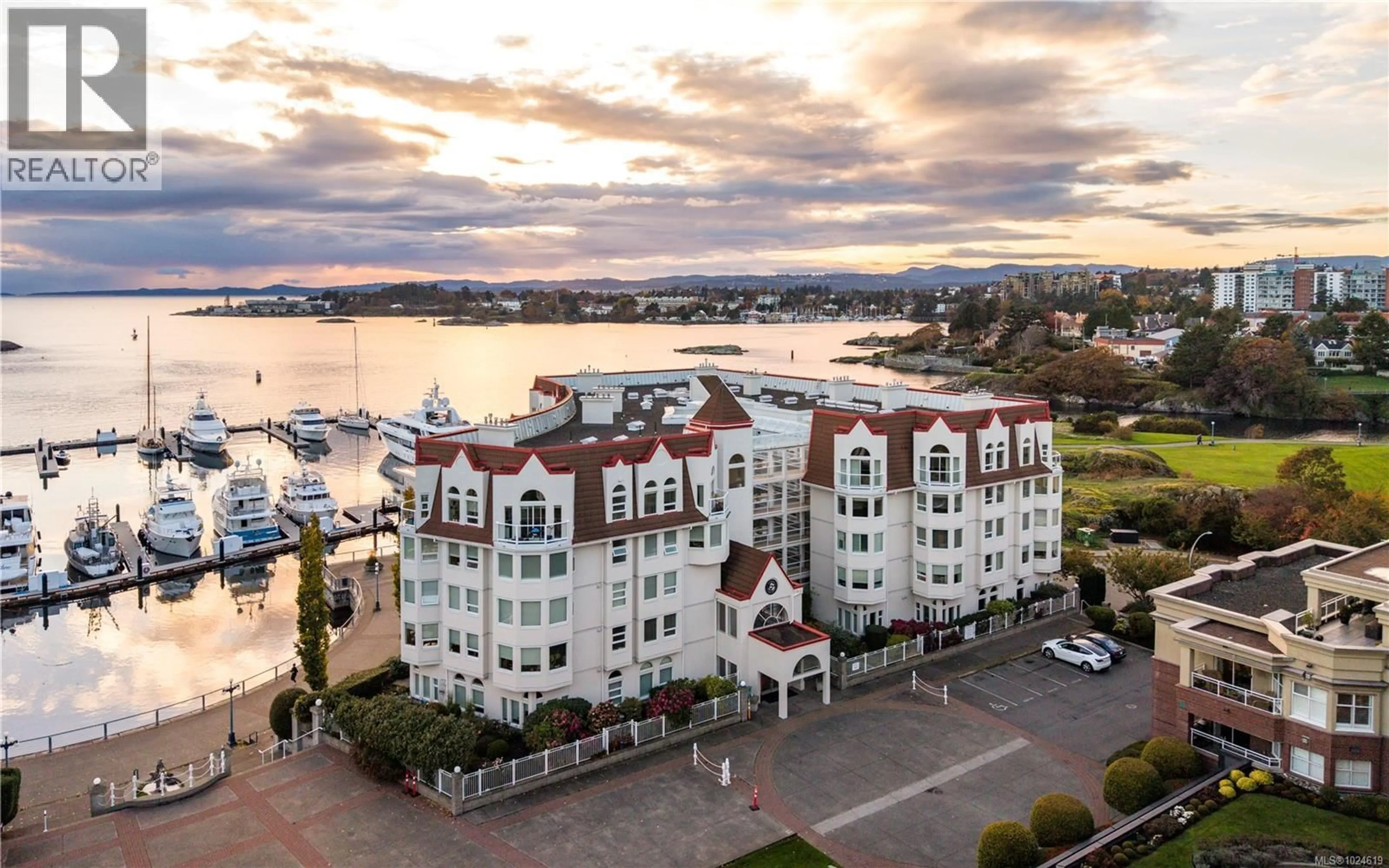 A pic from outside/outdoor area/front of a property/back of a property/a pic from drone, water/lake/river/ocean view for 507 - 11 COOPERAGE PLACE, Victoria British Columbia V9A7J9