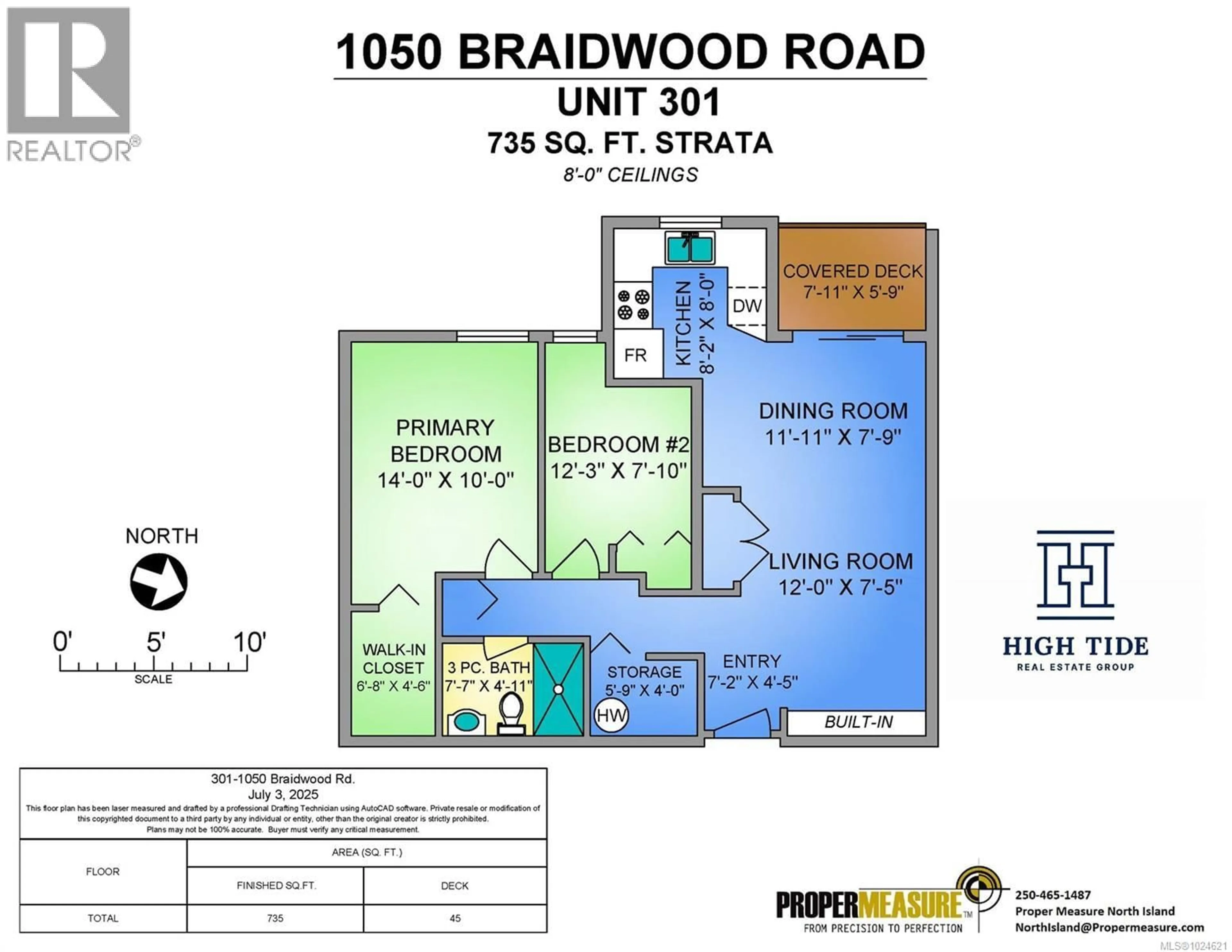 Floor plan for 301 - 1050 BRAIDWOOD ROAD, Courtenay British Columbia V9N3R9
