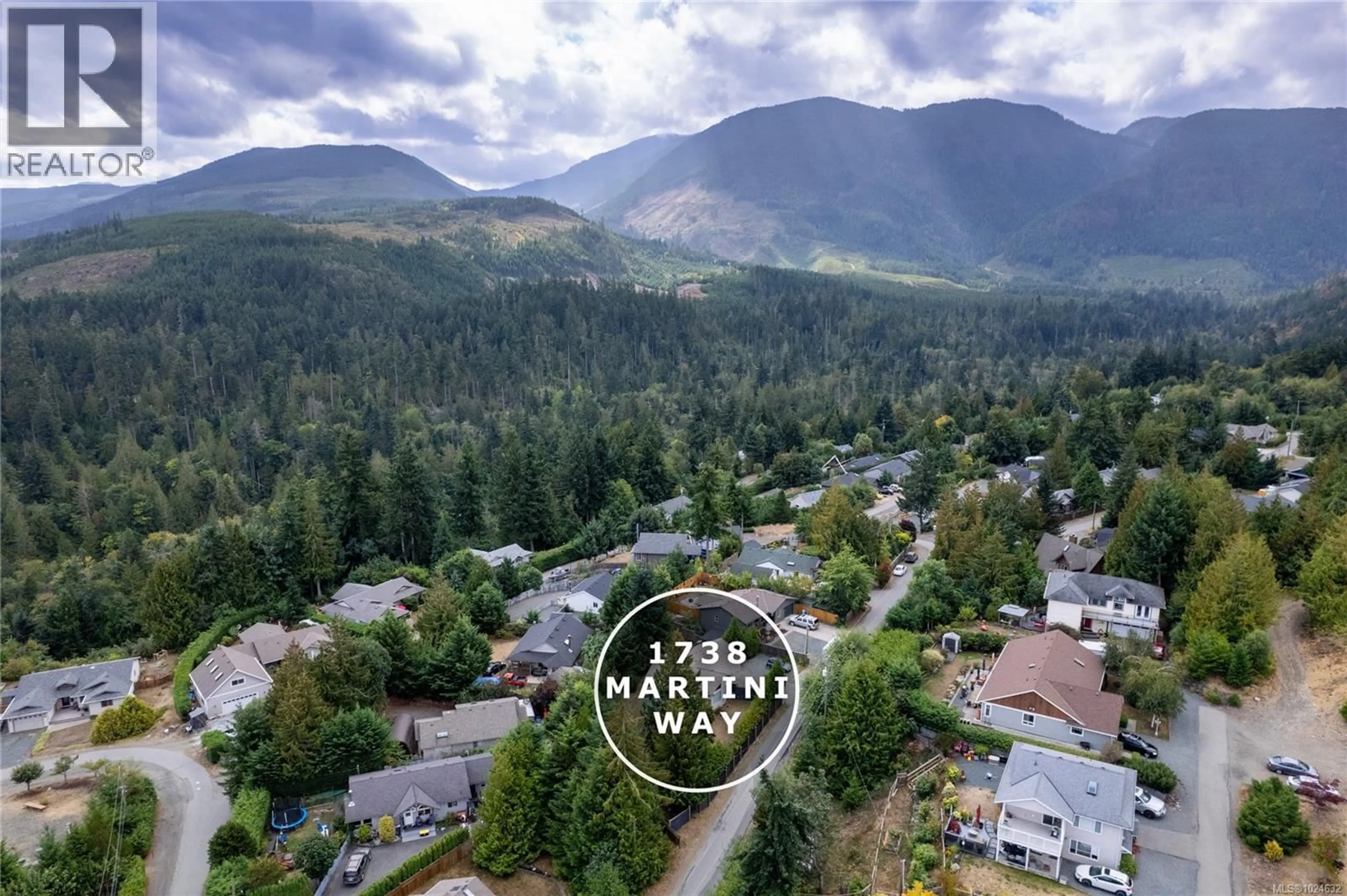 A pic from outside/outdoor area/front of a property/back of a property/a pic from drone, mountain view for 1738 MARTINI WAY, Qualicum Beach British Columbia V9K2S3