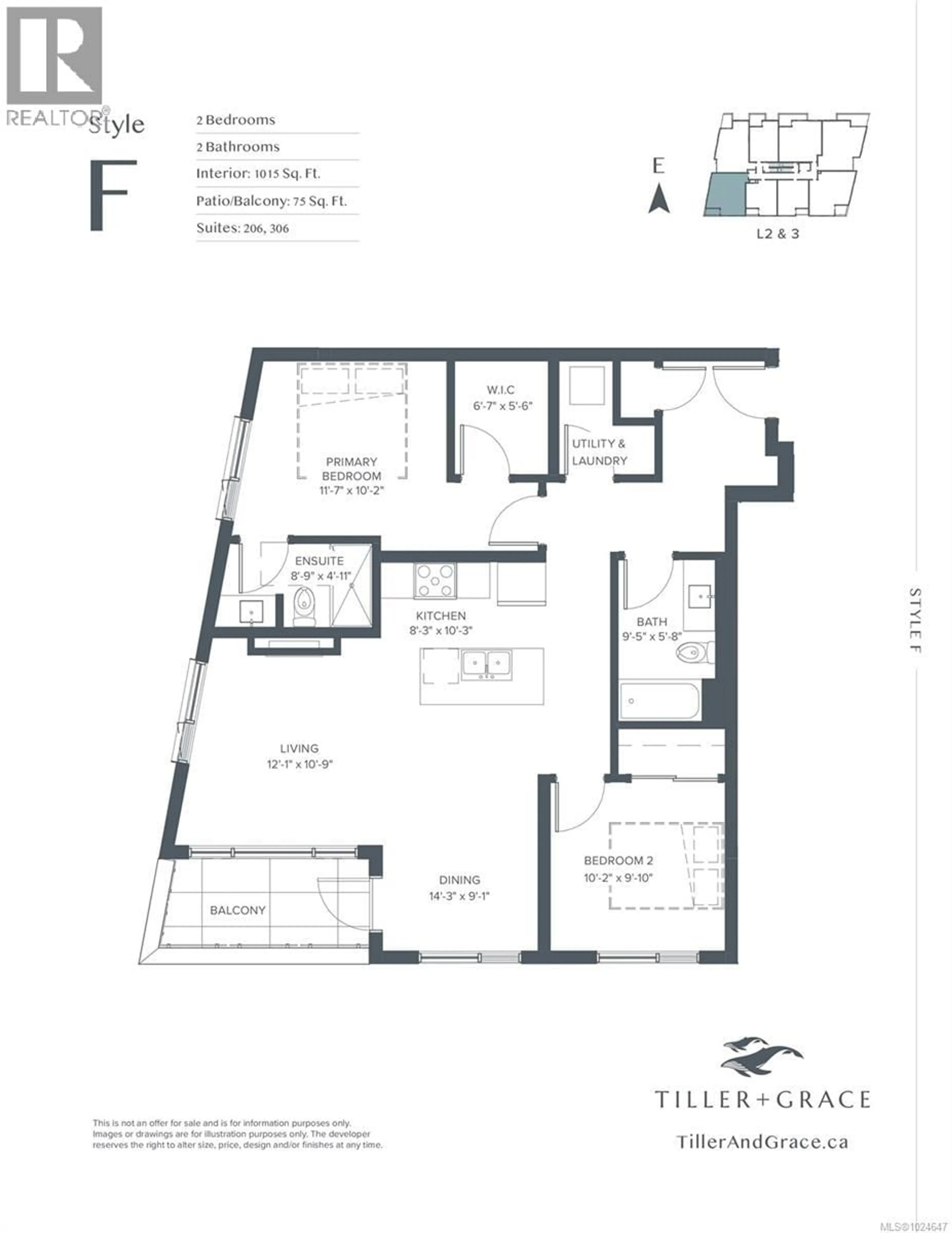 Floor plan for 306 - 5229 CORDOVA BAY ROAD, Saanich British Columbia V8Y2L1