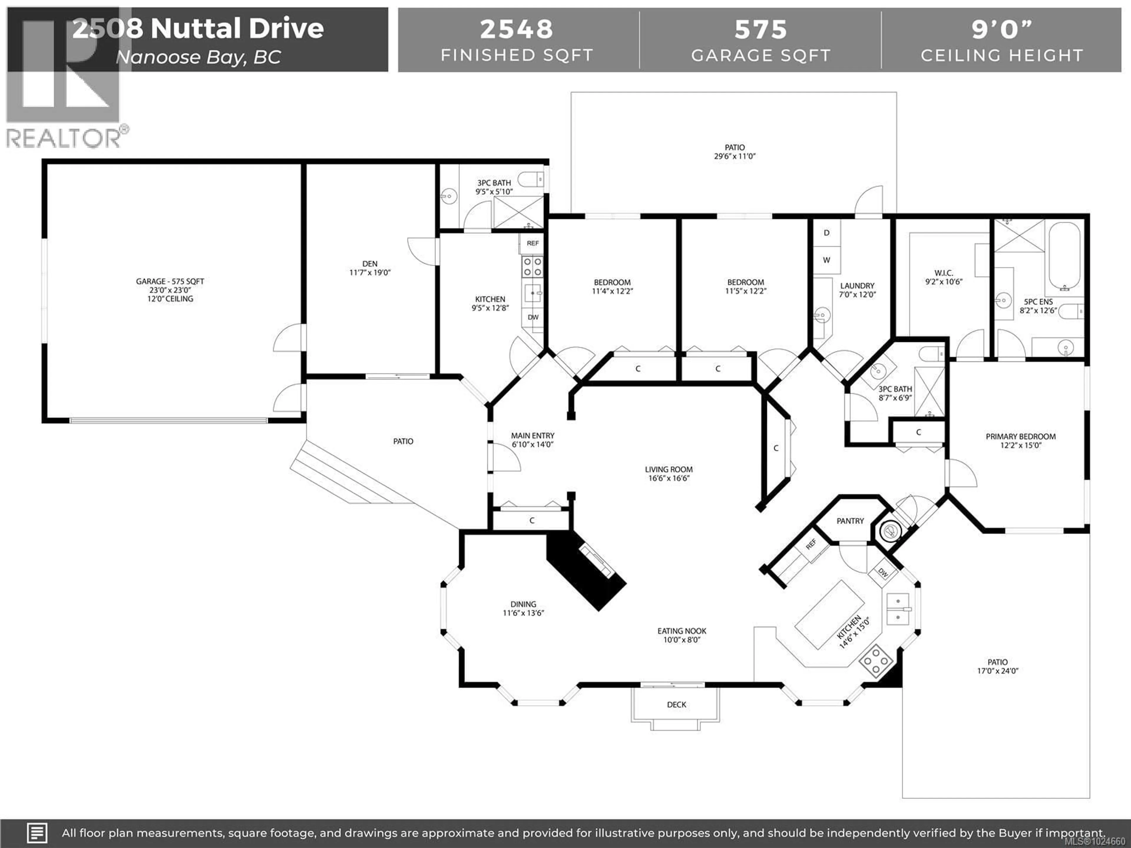 Floor plan for 2508 NUTTAL DRIVE, Nanoose Bay British Columbia V9P9B4