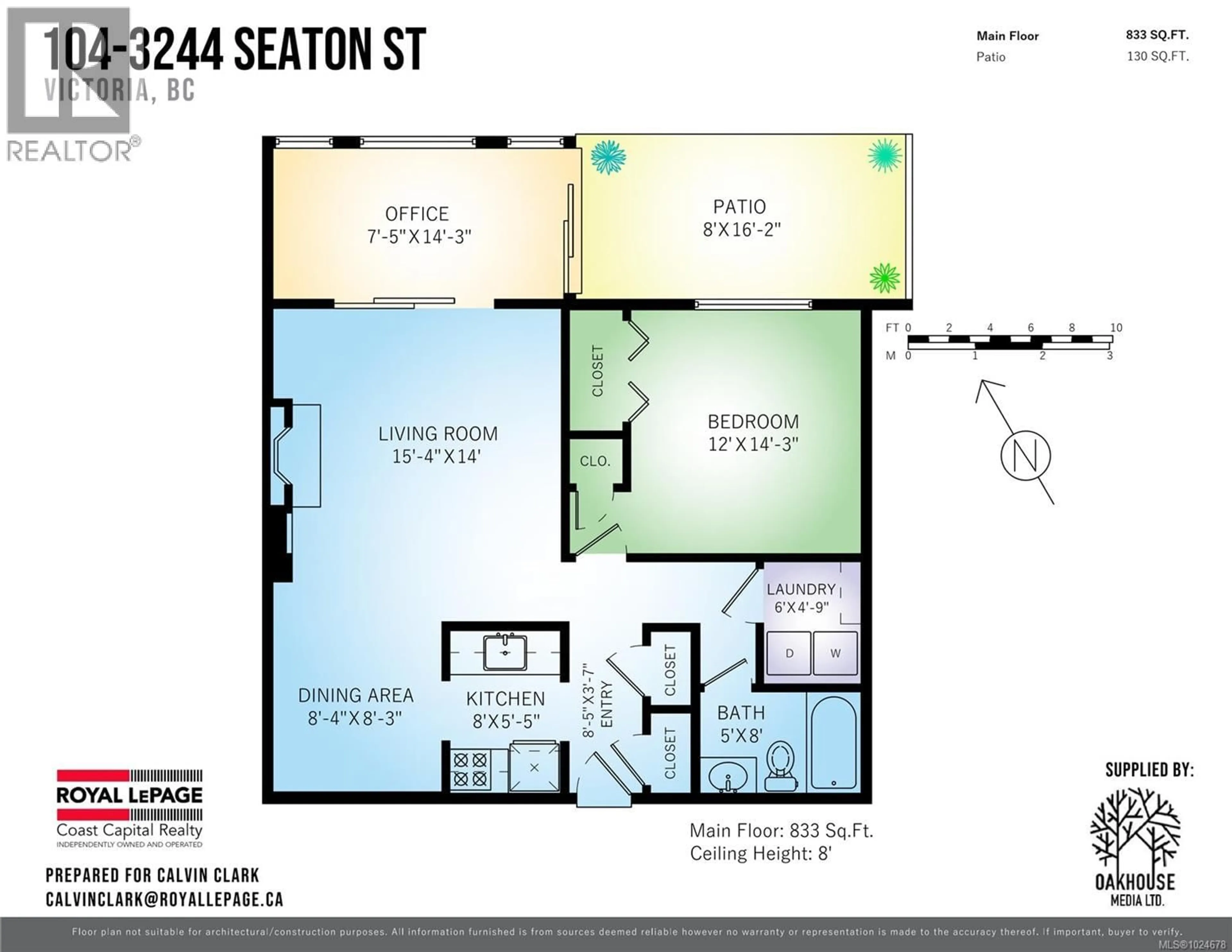 Floor plan for 104 - 3244 SEATON STREET, Saanich British Columbia V8Z3V7