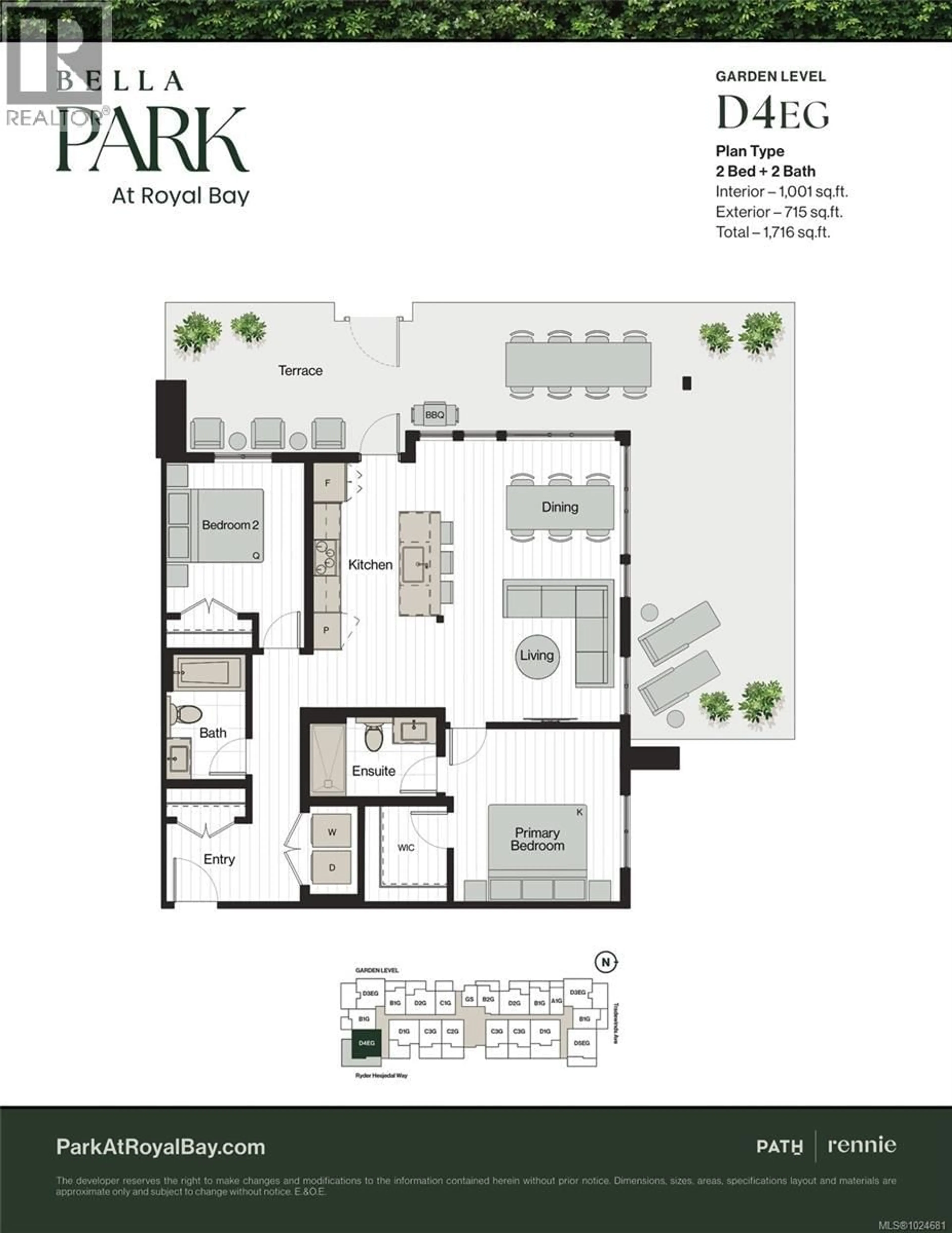 Floor plan for 119 - 3582 RYDER HESJEDAL WAY, Colwood British Columbia V9C0J6