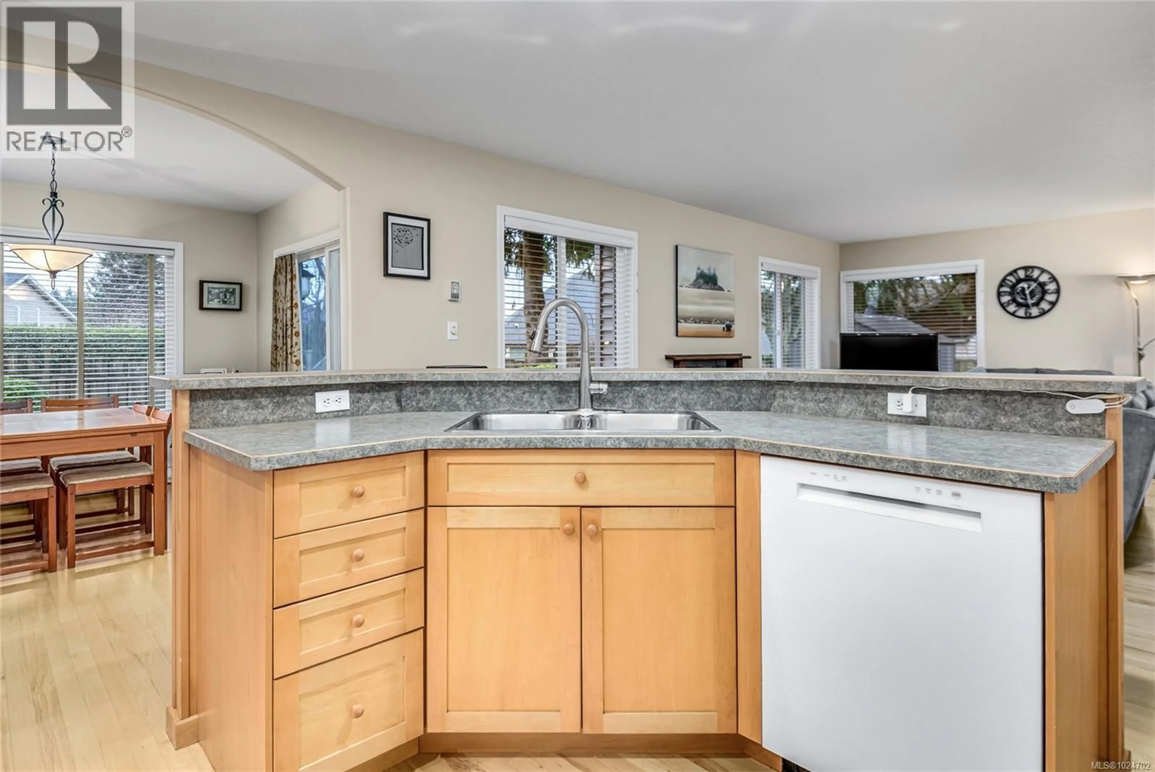 Open concept kitchen, ceramic/tile floor for 2055 NEVIS PLACE, Courtenay British Columbia V9N9V5