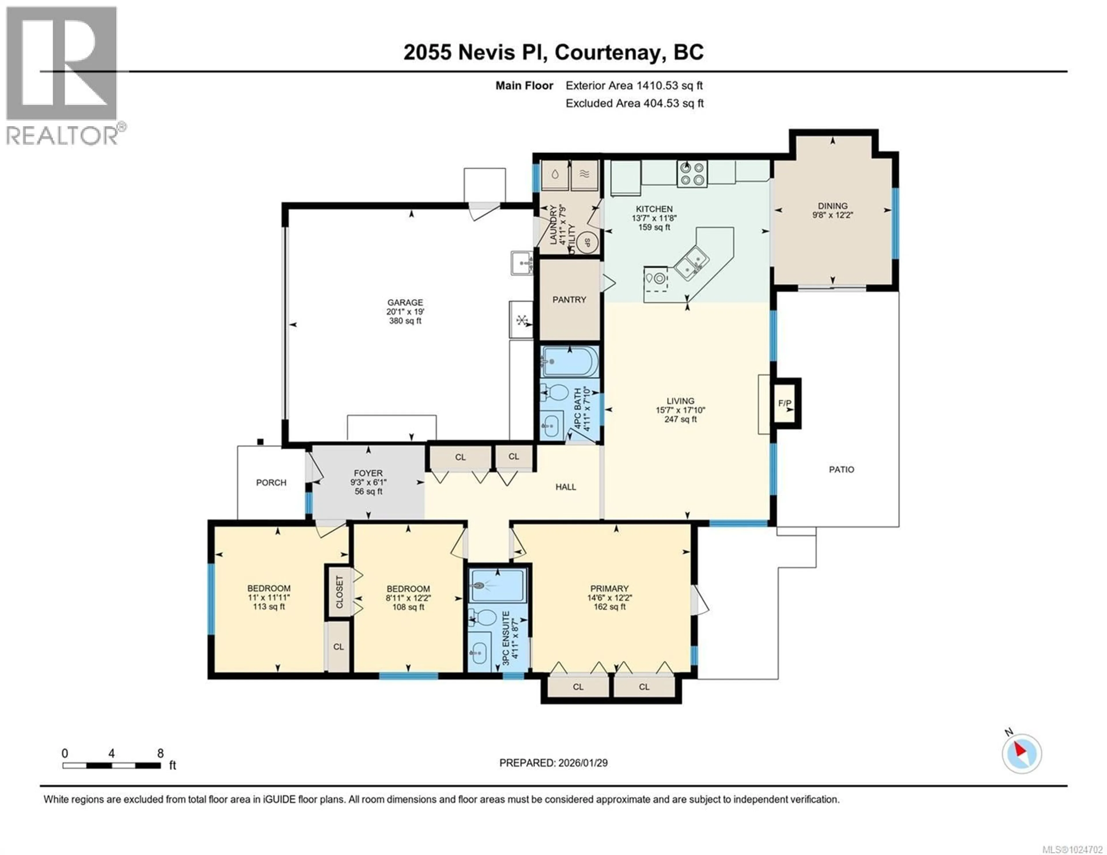 Floor plan for 2055 NEVIS PLACE, Courtenay British Columbia V9N9V5