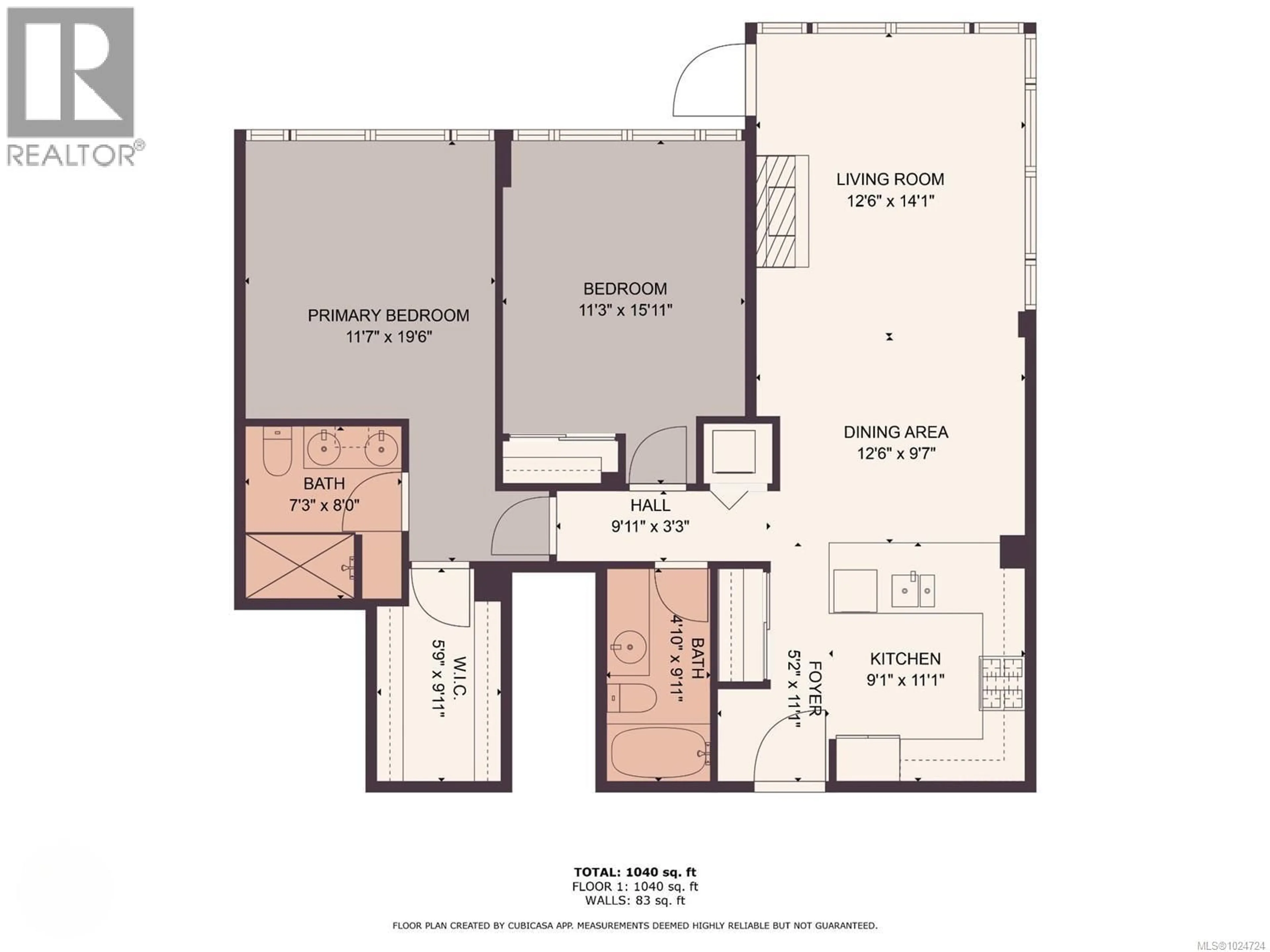 Floor plan for 1004 - 38 FRONT STREET, Nanaimo British Columbia V9R0B8