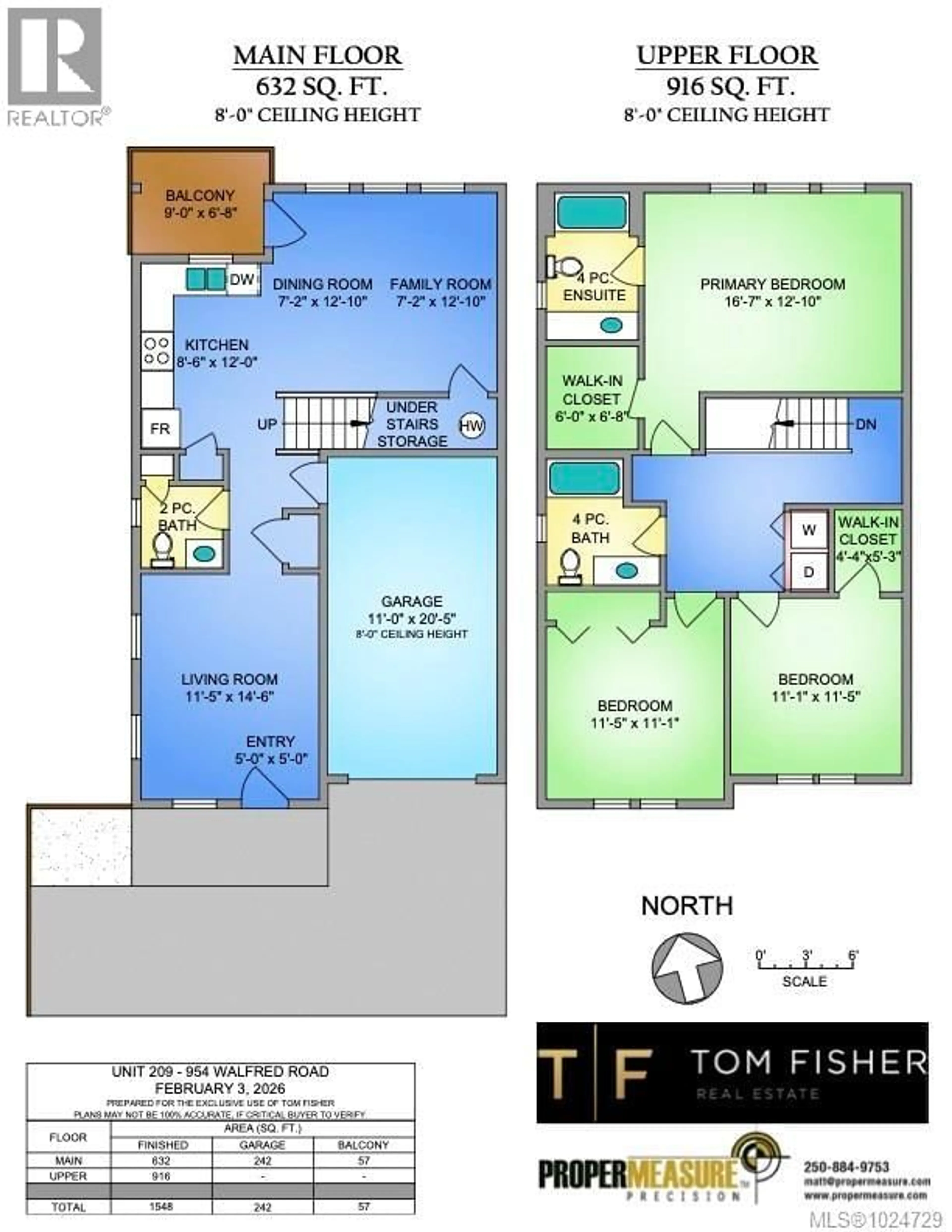 Floor plan for 209 - 954 WALFRED ROAD, Langford British Columbia V9C0E2
