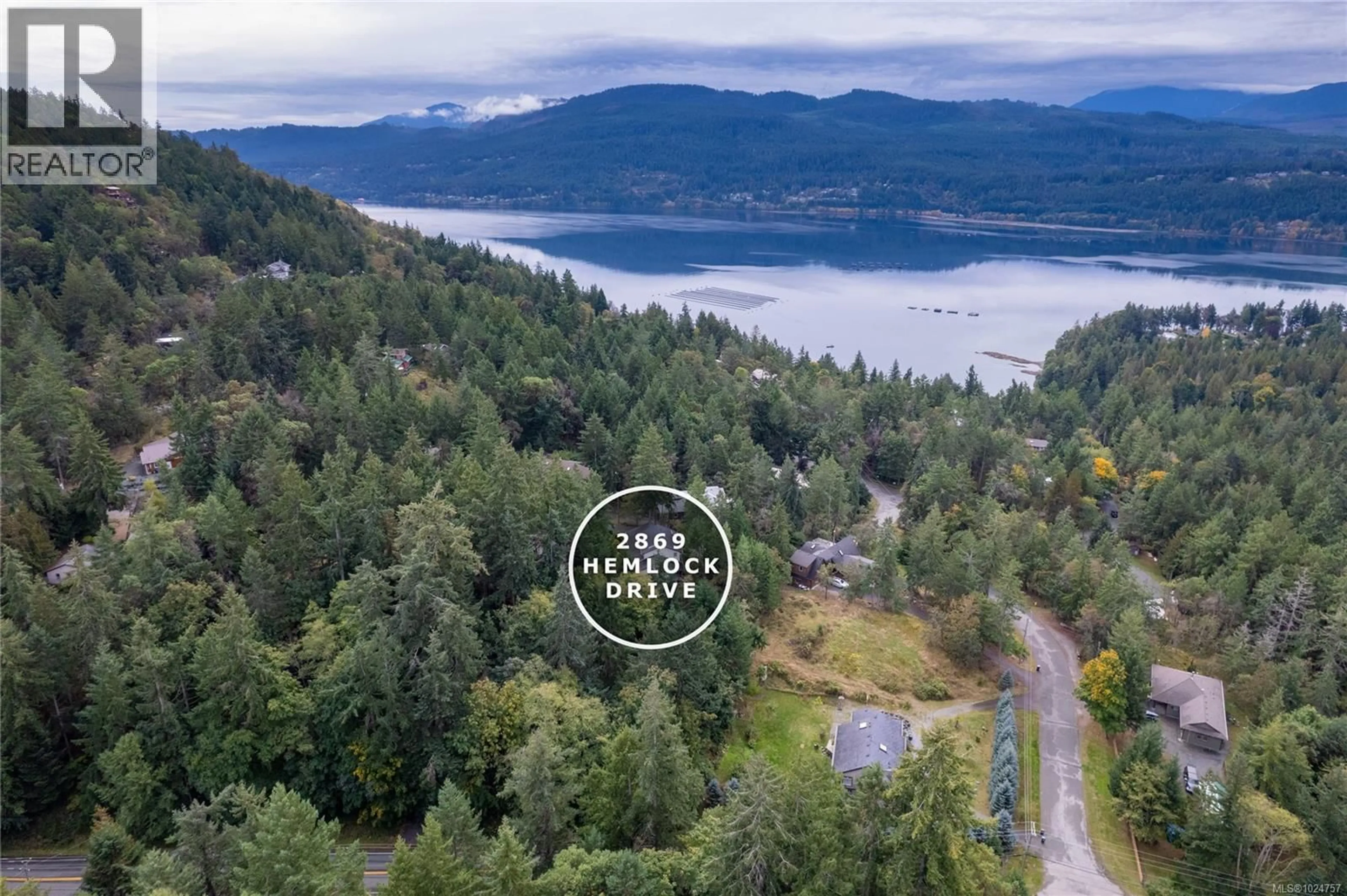 A pic from outside/outdoor area/front of a property/back of a property/a pic from drone, water/lake/river/ocean view for 2869 HEMLOCK DRIVE, Nanoose Bay British Columbia V9P9G2