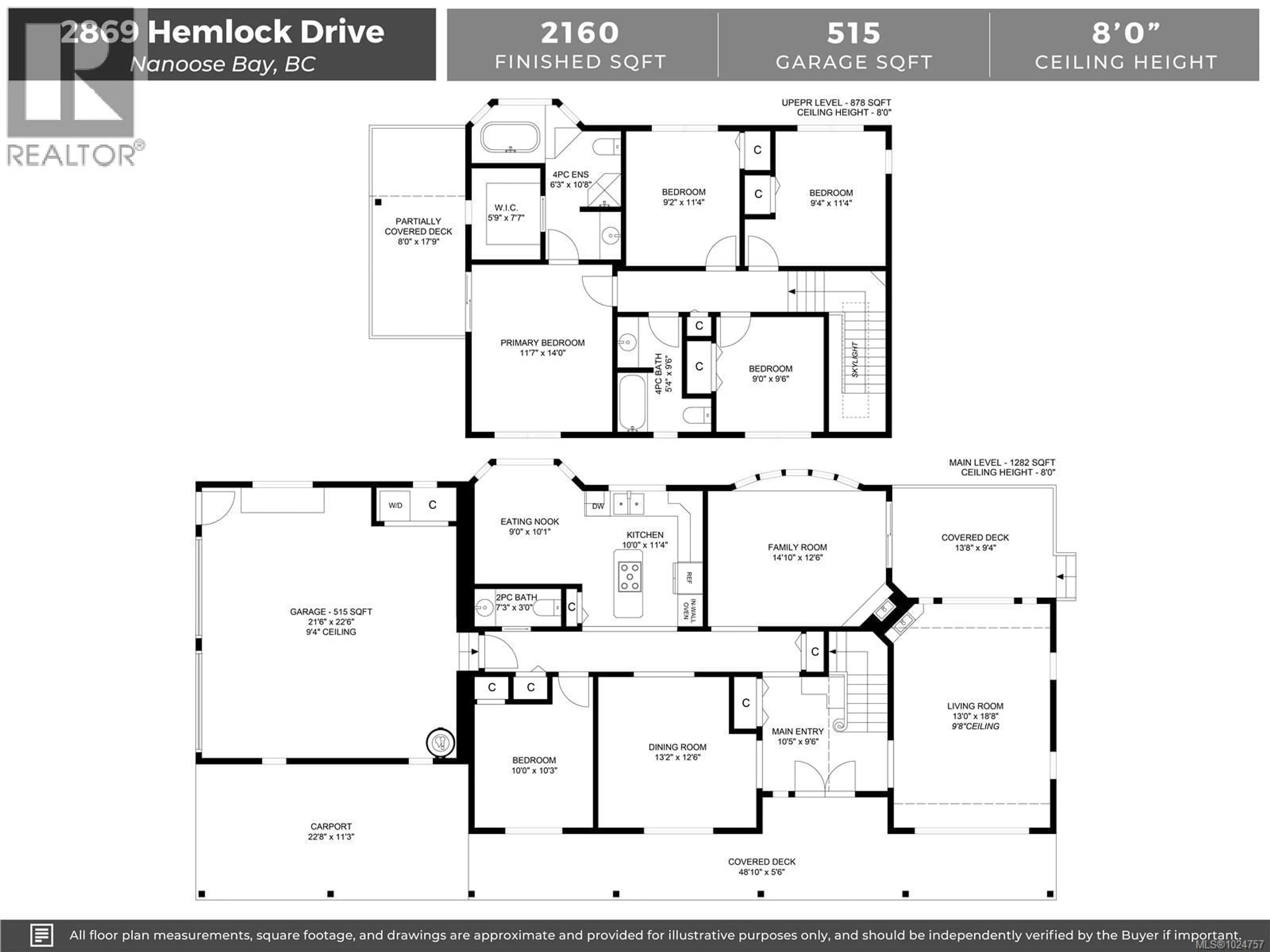 Floor plan for 2869 HEMLOCK DRIVE, Nanoose Bay British Columbia V9P9G2
