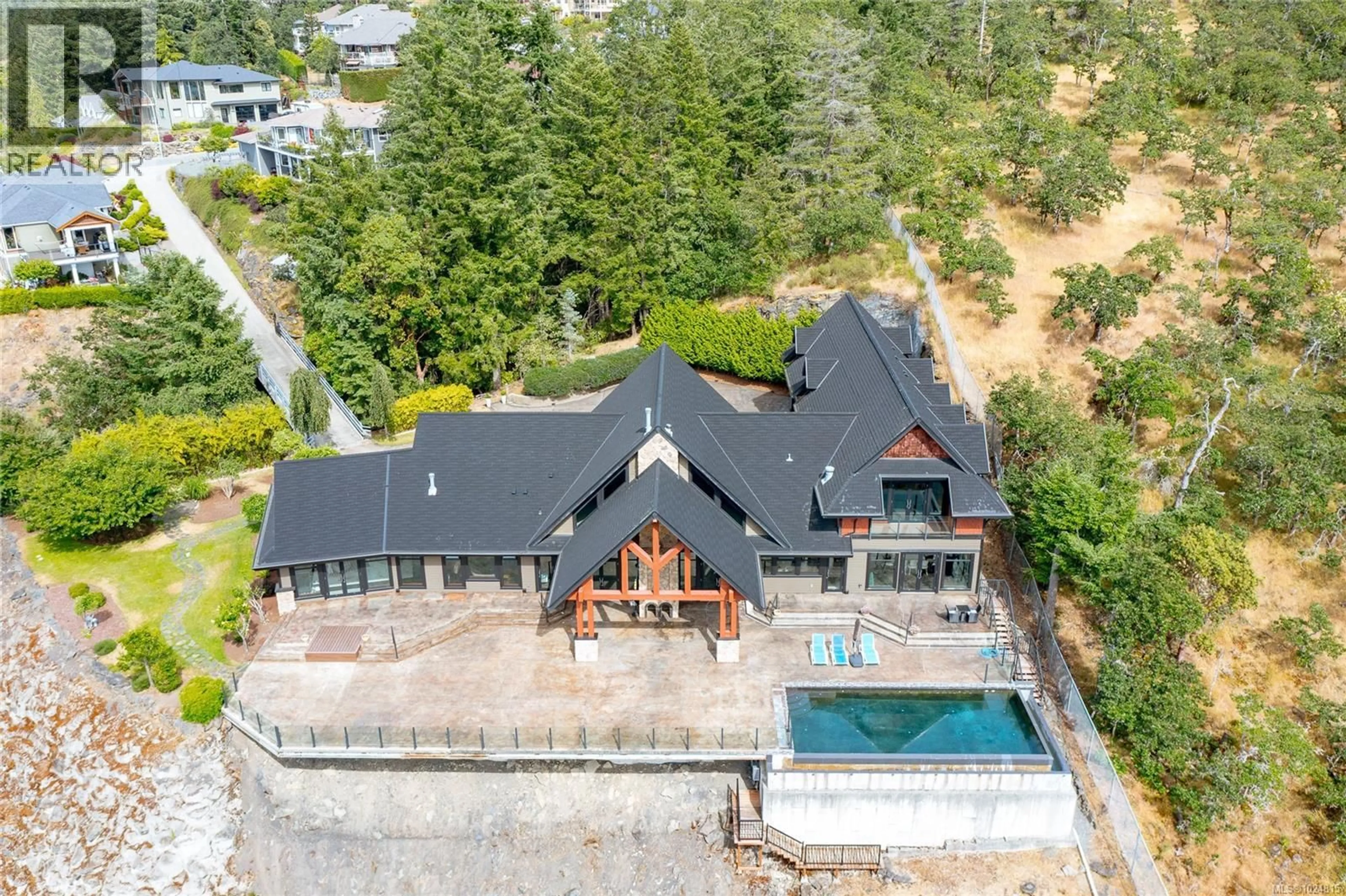 A pic from outside/outdoor area/front of a property/back of a property/a pic from drone, water/lake/river/ocean view for 1 - 6222 LOWER CHIPPEWA ROAD, Duncan British Columbia V9L5P8