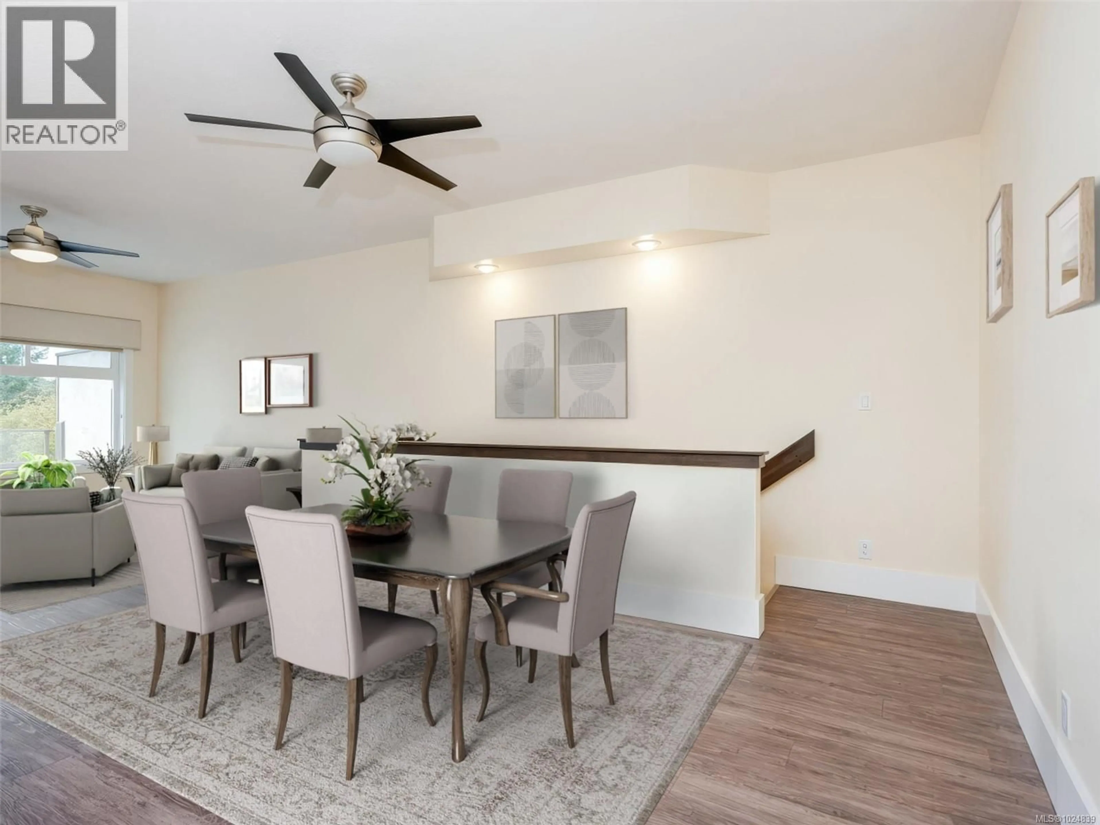 Dining room, wood/laminate floor for 44 - 4318 EMILY CARR DRIVE, Saanich British Columbia V8X5E7
