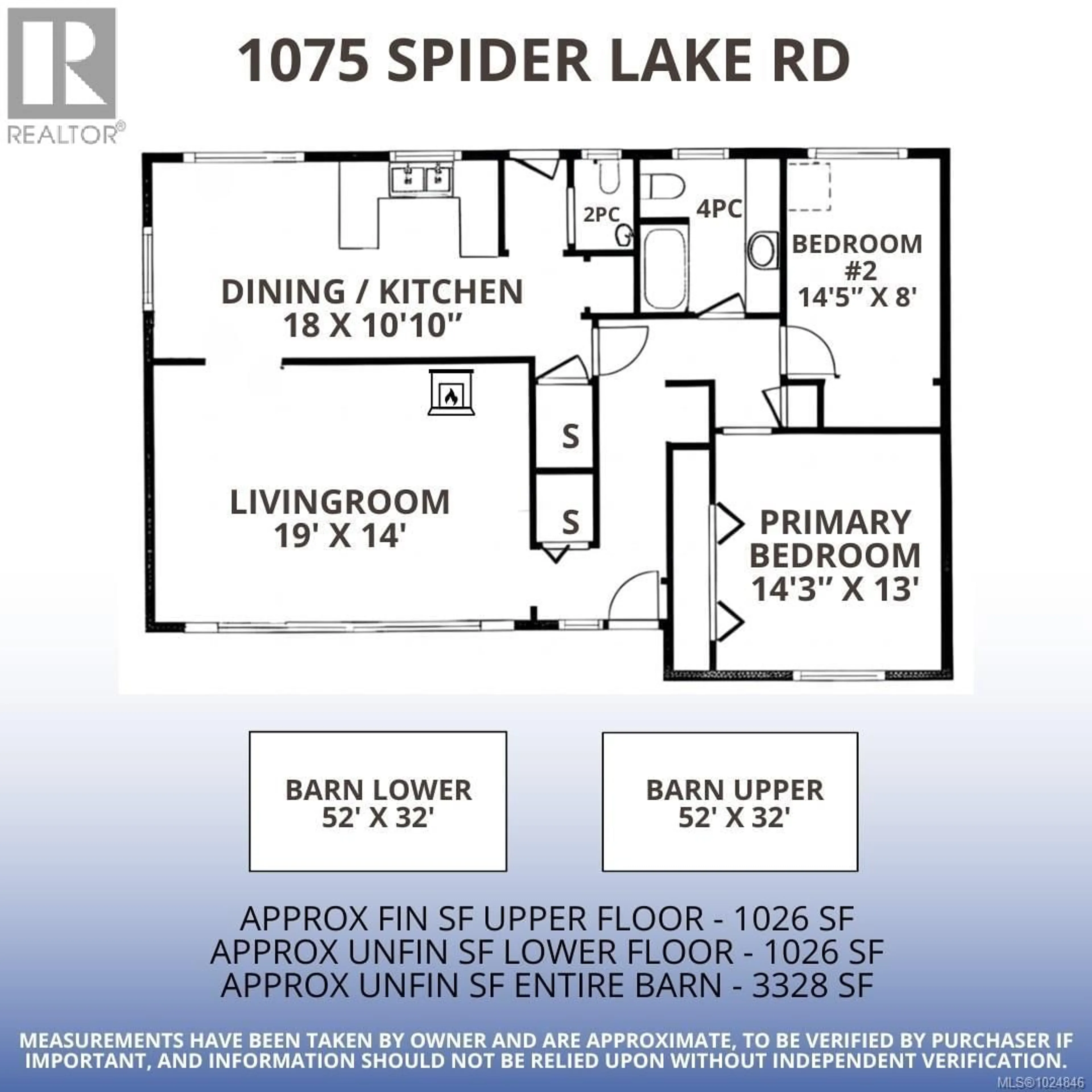 Floor plan for 1075 SPIDER LAKE ROAD, Qualicum Beach British Columbia V9K2L7