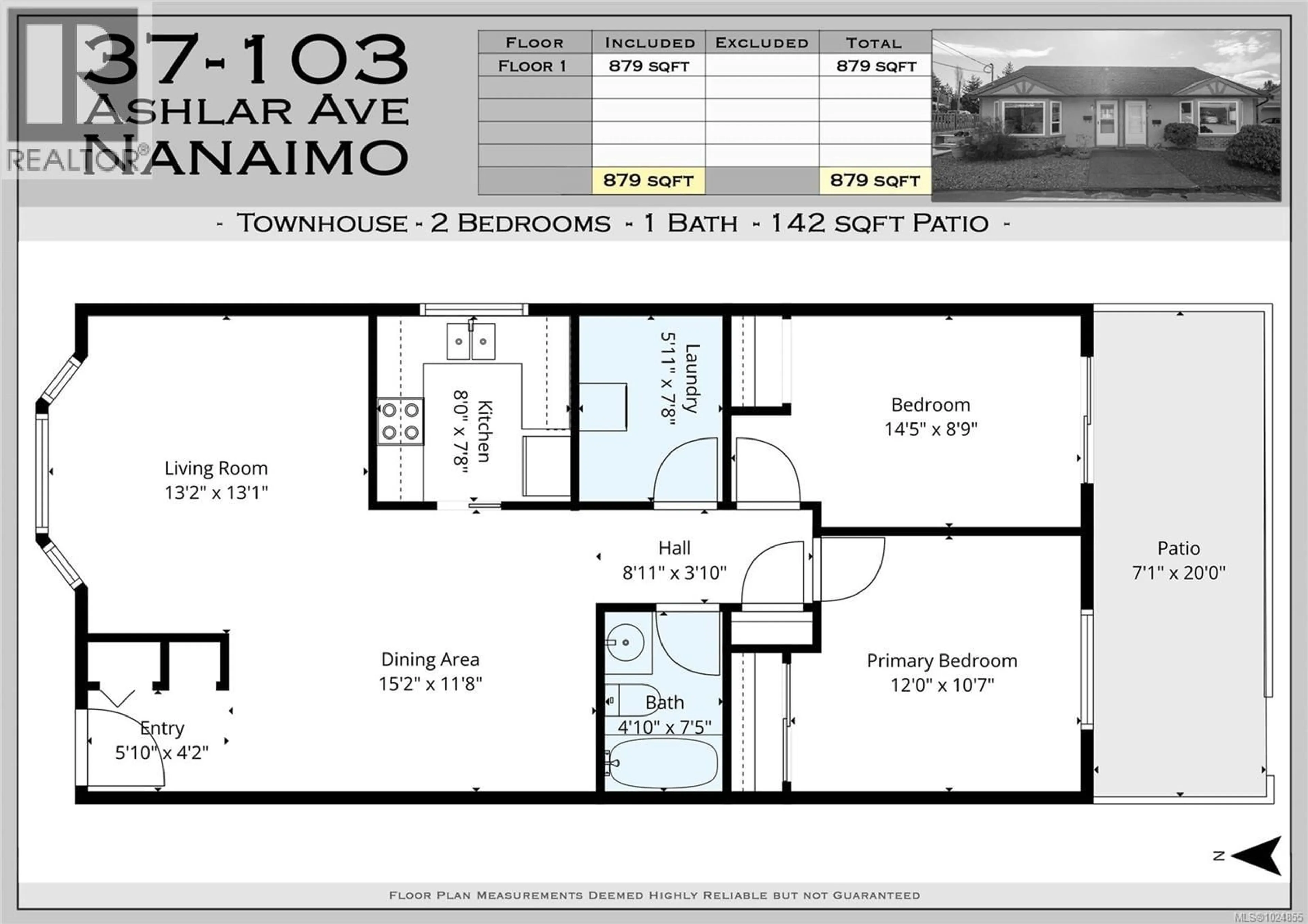 Floor plan for 37 - 103 ASHLAR AVENUE, Nanaimo British Columbia V9R3P3