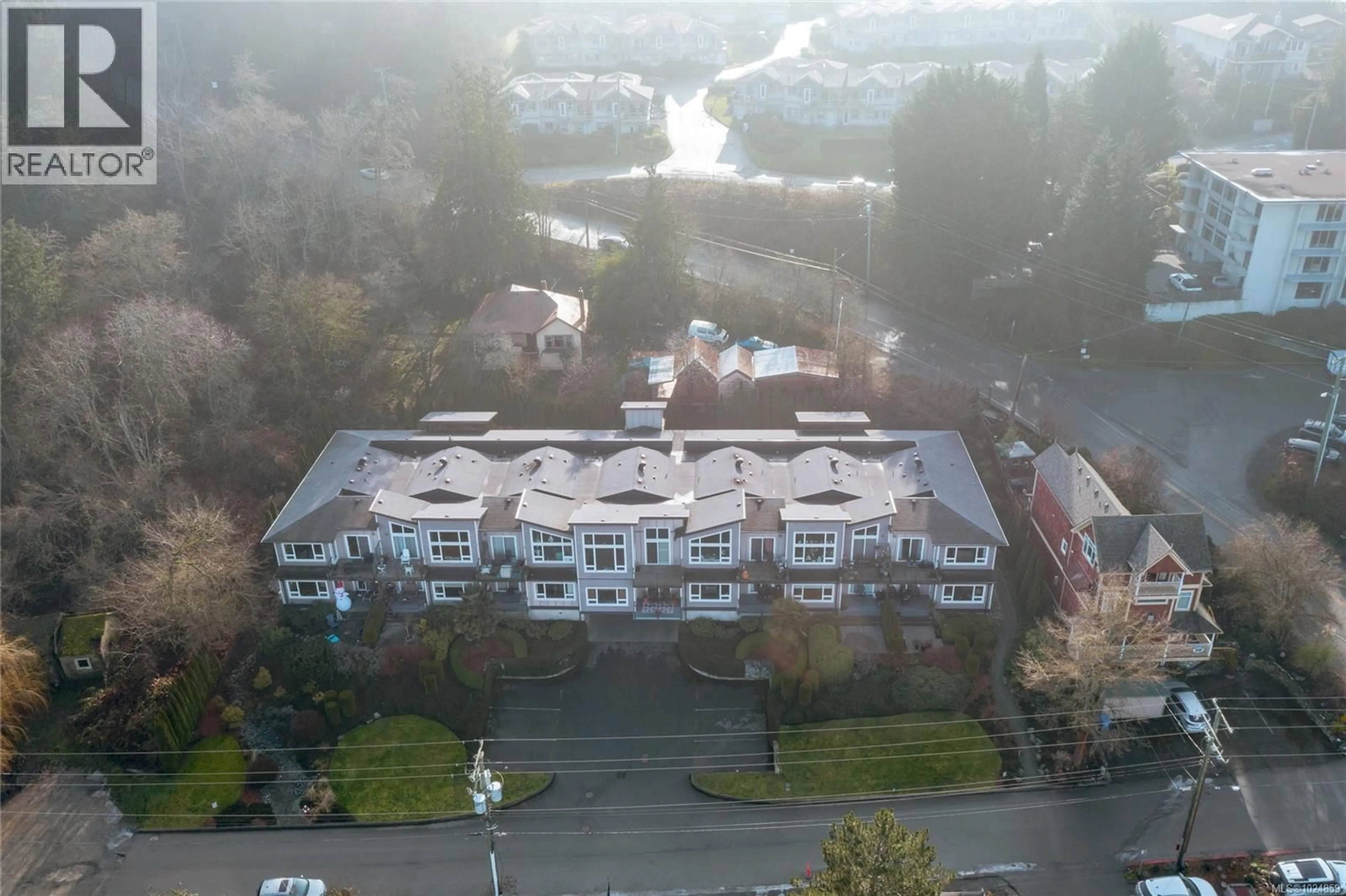 A pic from outside/outdoor area/front of a property/back of a property/a pic from drone, city buildings view from balcony for 207 - 1670 BOTWOOD LANE, Cowichan Bay British Columbia V0R1N2