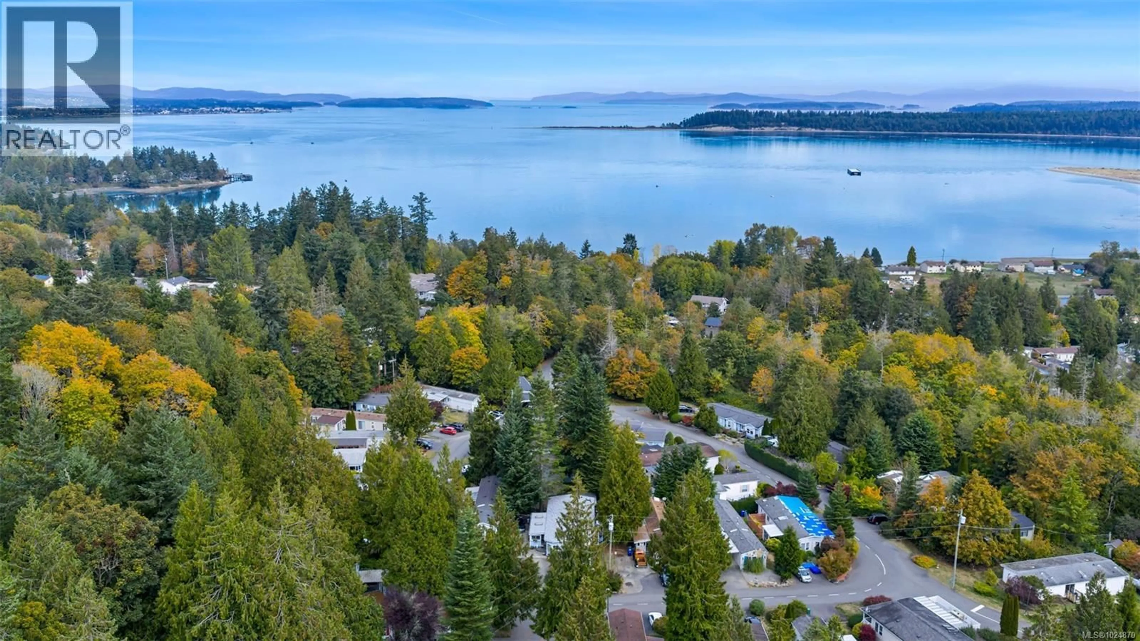 A pic from outside/outdoor area/front of a property/back of a property/a pic from drone, water/lake/river/ocean view for 222 - 2779 STAUTW ROAD, Central Saanich British Columbia V8M2C8