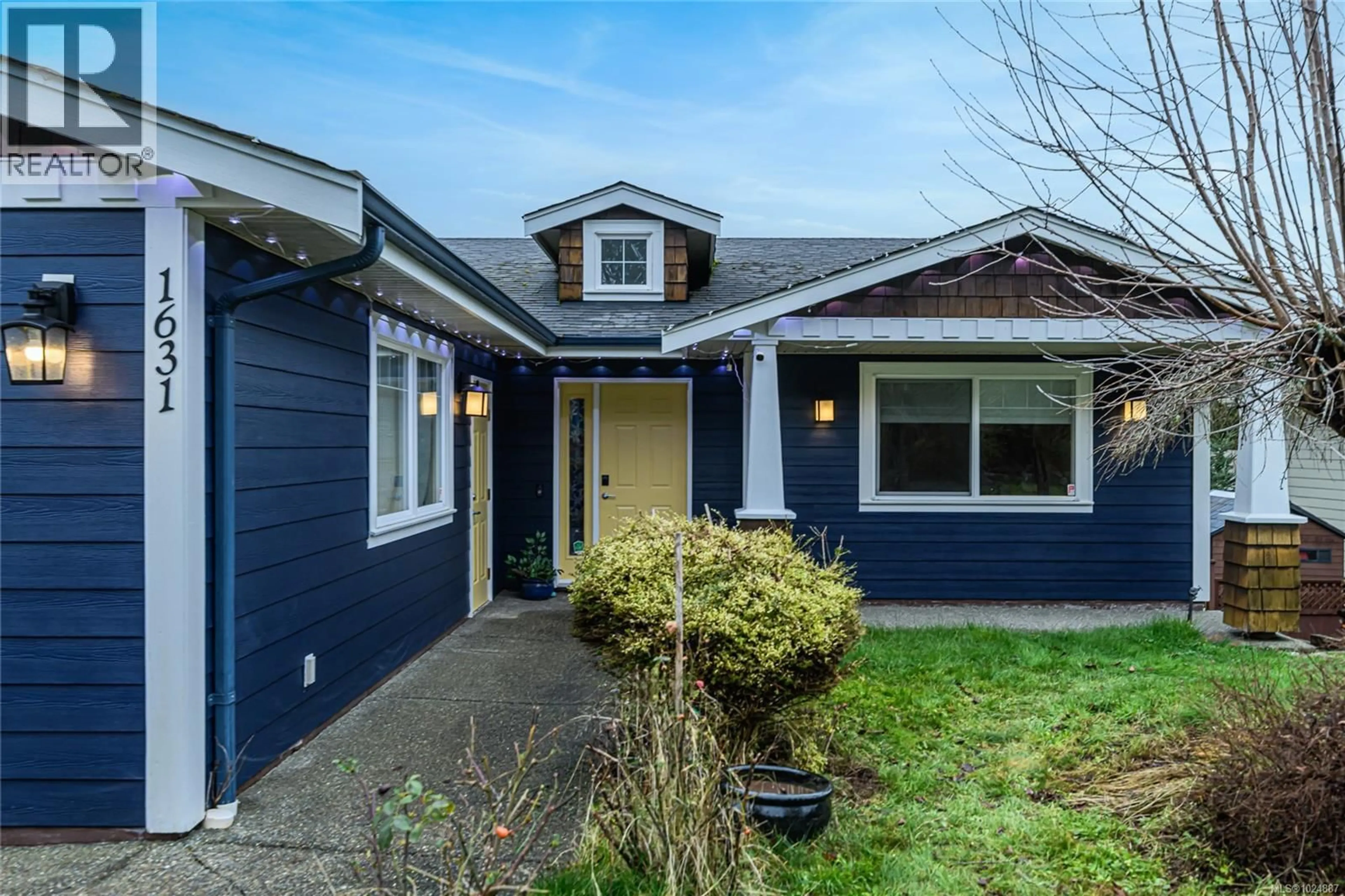 Home with vinyl exterior material, street for 1631 RONDEAULT ROAD, Cowichan Bay British Columbia V0R1N1