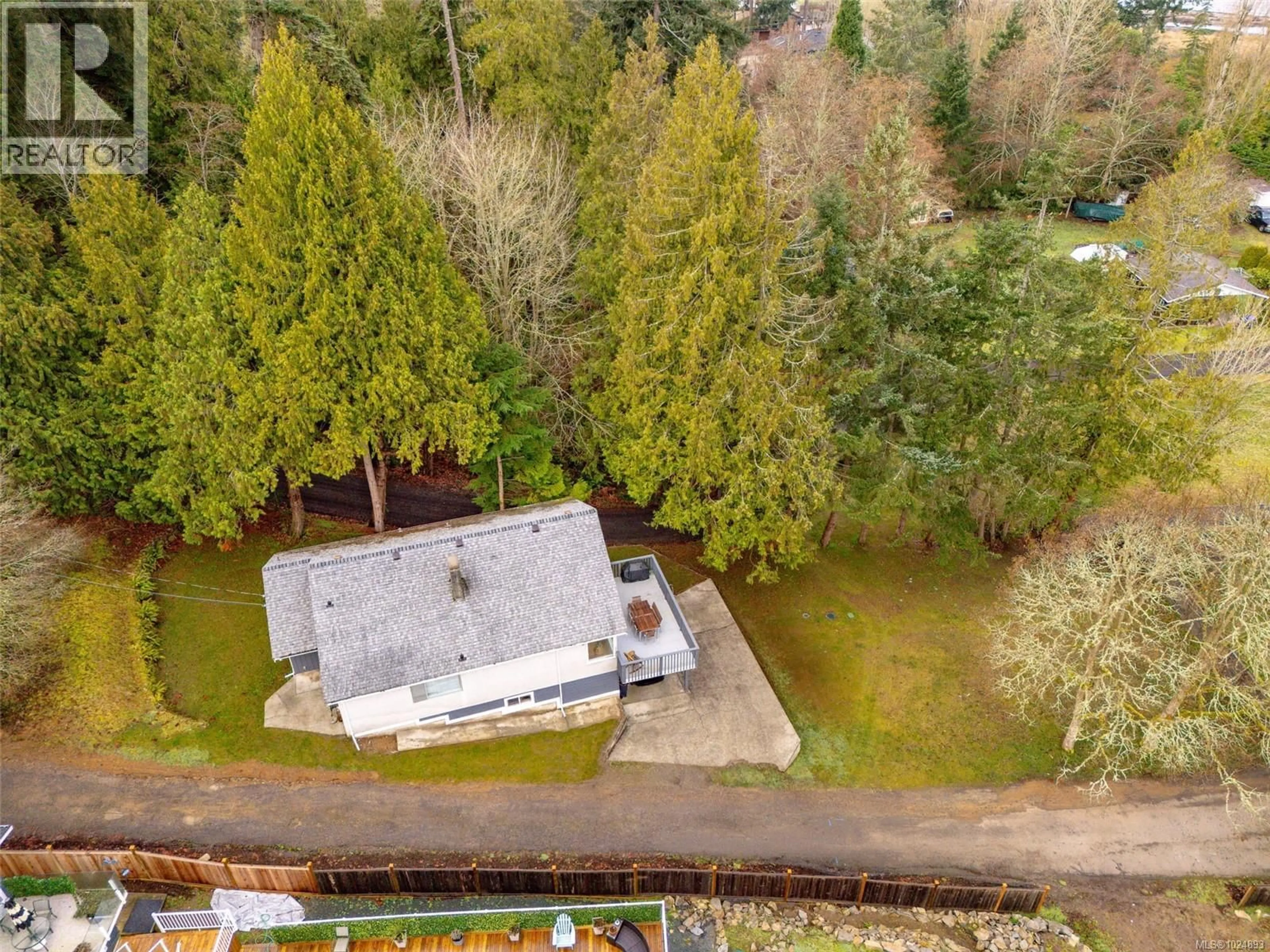 A pic from outside/outdoor area/front of a property/back of a property/a pic from drone, forest/trees view for 7900 LANTZVILLE ROAD, Lantzville British Columbia V0R2H0