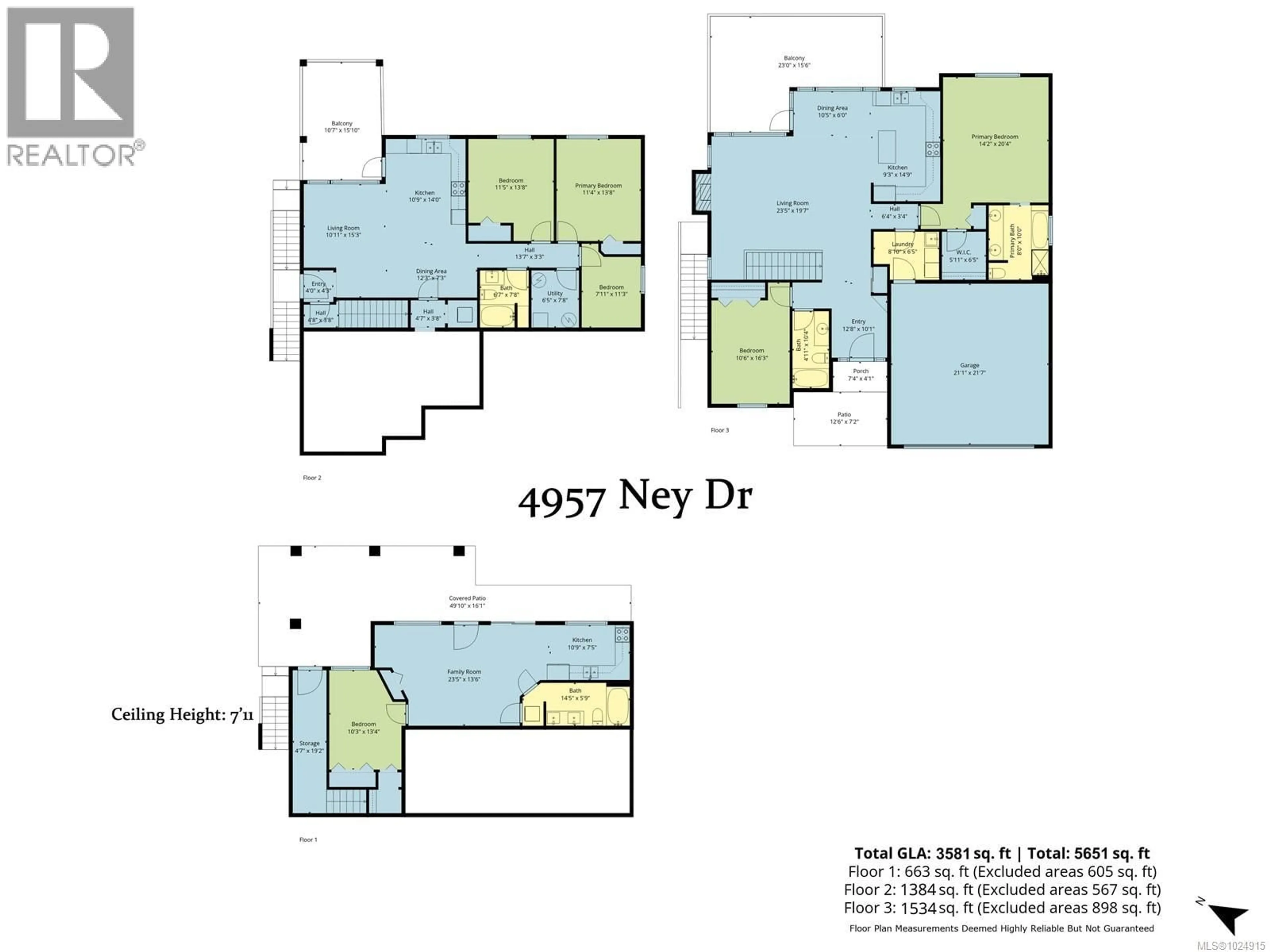 Floor plan for 4957 NEY DRIVE, Nanaimo British Columbia V9V1T9