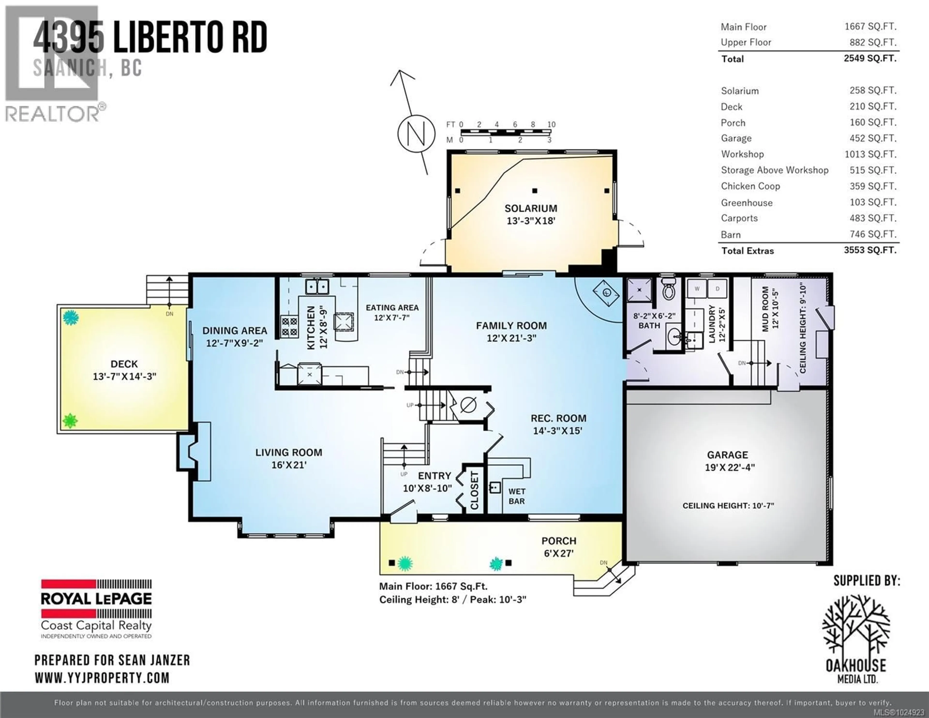 Floor plan for 4395 LIBERTO ROAD, Saanich British Columbia V9E2C4