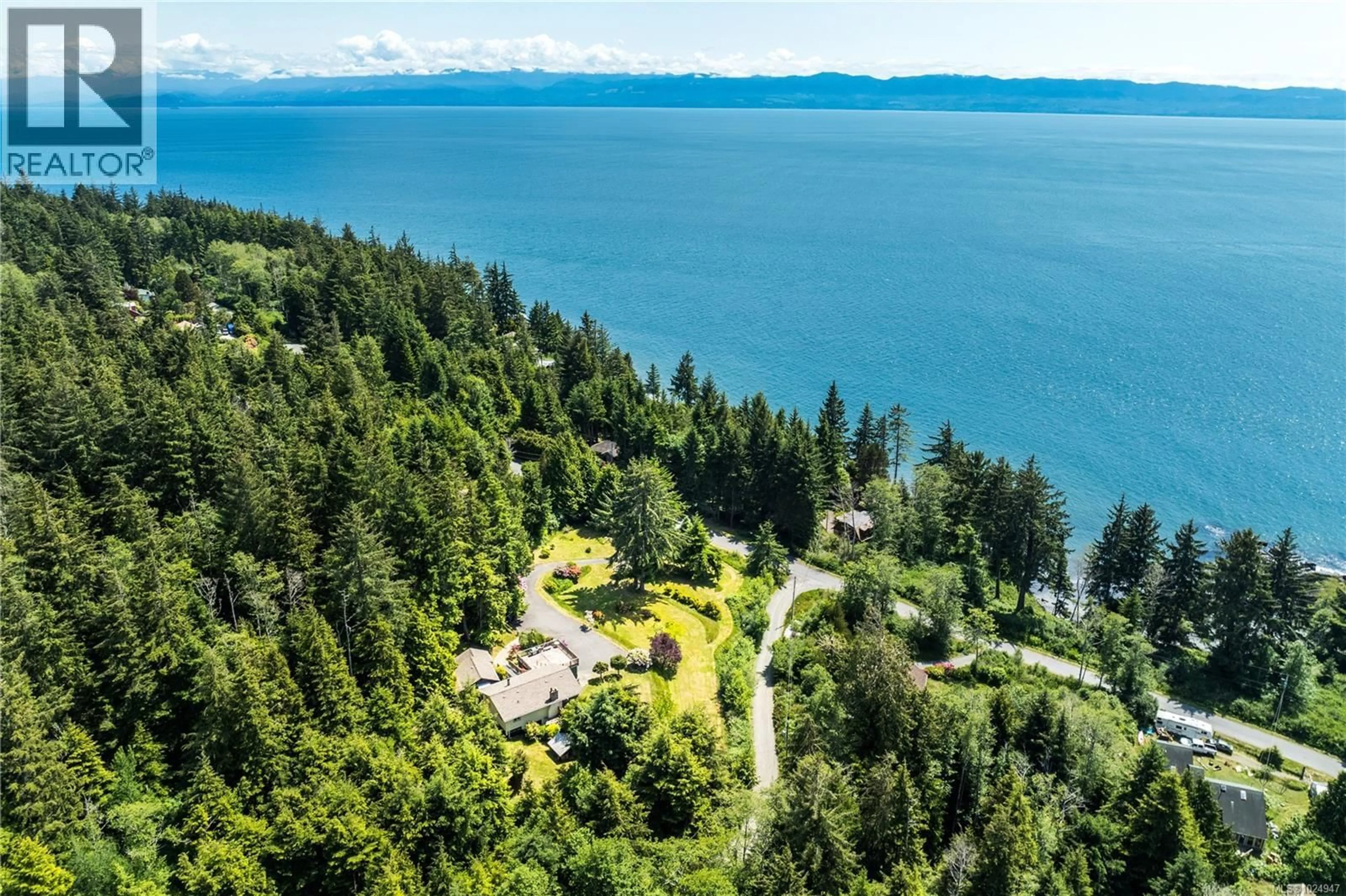 A pic from outside/outdoor area/front of a property/back of a property/a pic from drone, water/lake/river/ocean view for 2623 SEASIDE DRIVE, Sooke British Columbia V9Z1G7