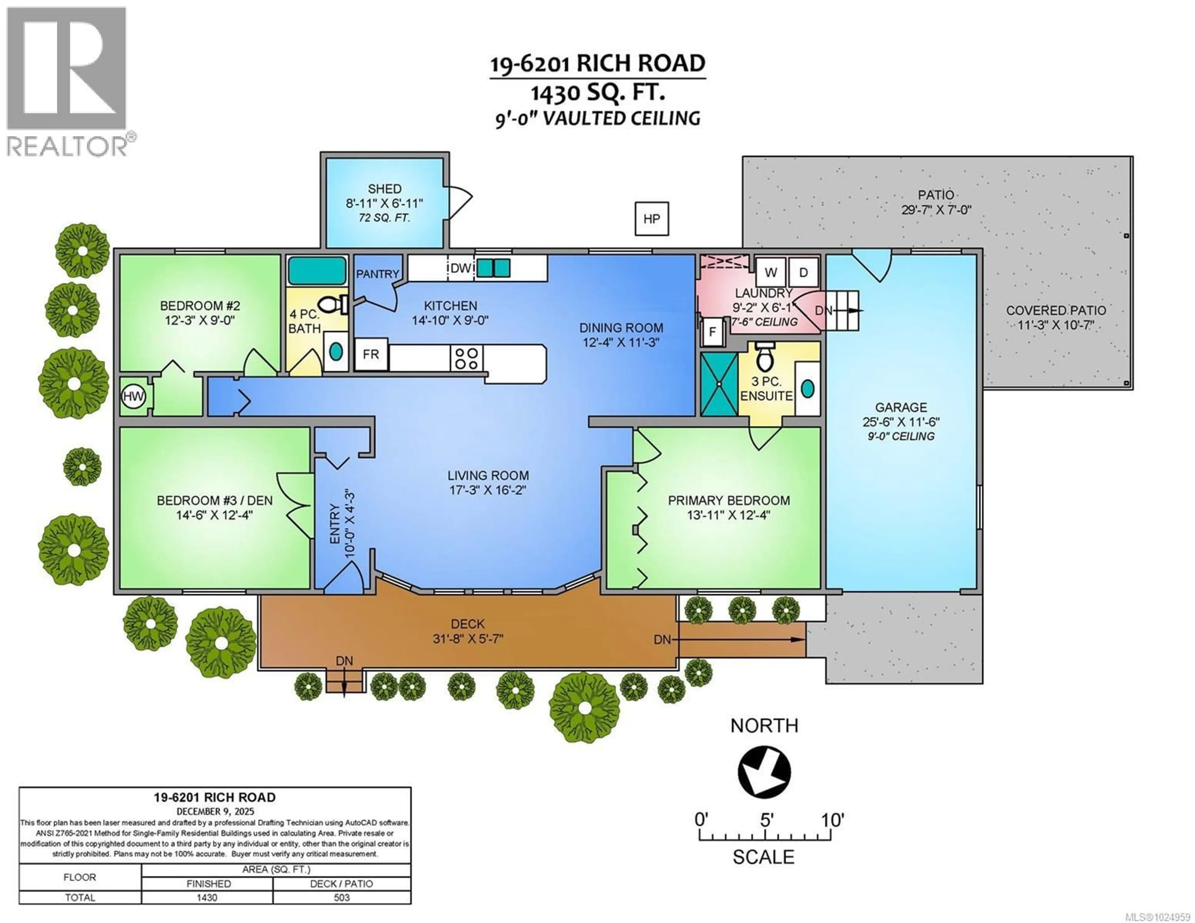 Floor plan for 6201 RICH ROAD, Nanaimo British Columbia V9T6J2