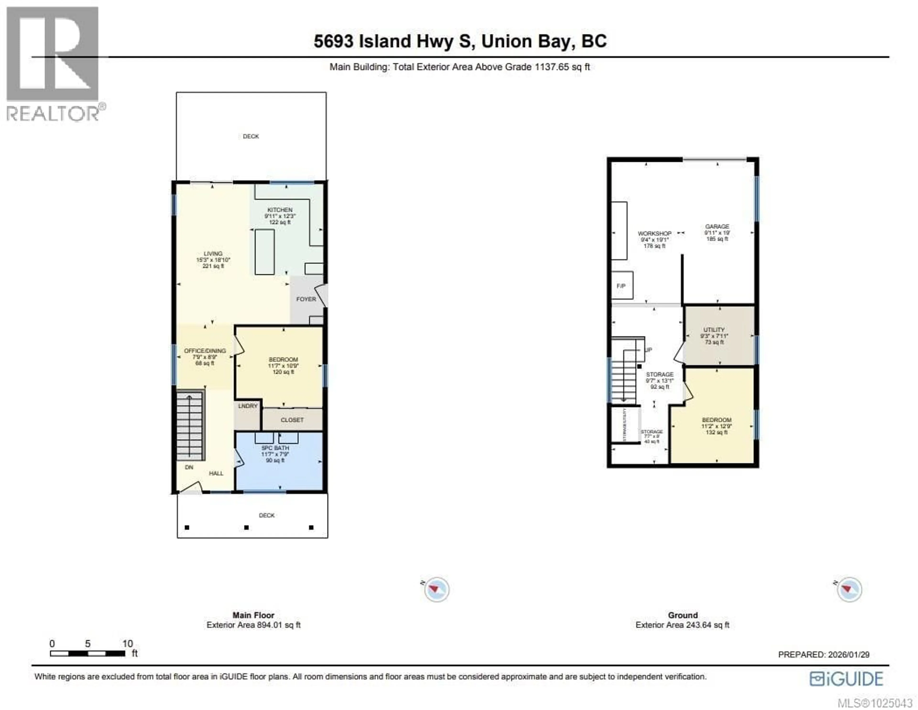 Floor plan for 5693 ISLAND HIGHWAY SOUTH, Union Bay British Columbia V0R3B0