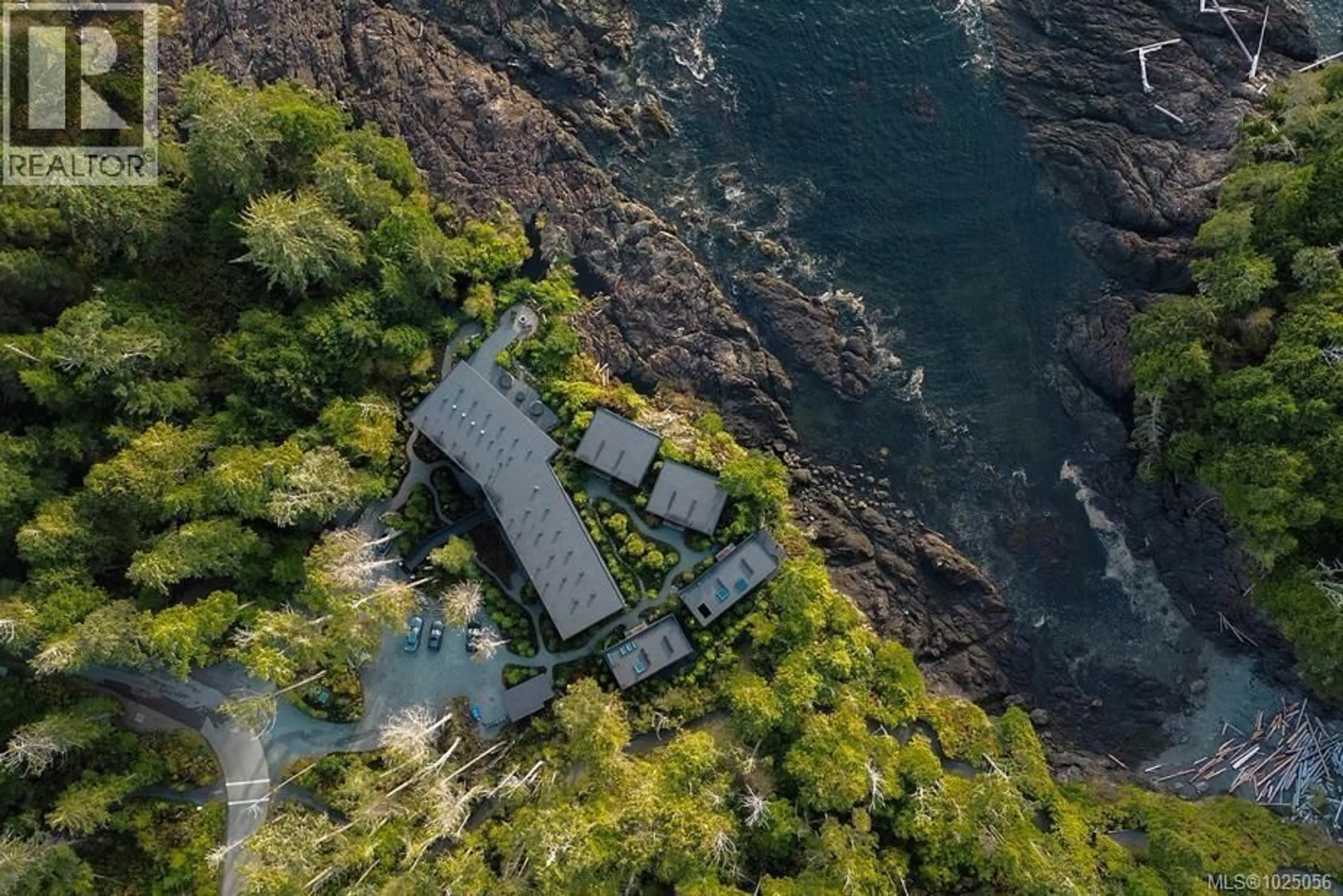 A pic from outside/outdoor area/front of a property/back of a property/a pic from drone, water/lake/river/ocean view for 828 ODYSSEY LANE, Ucluelet British Columbia V0R3A0