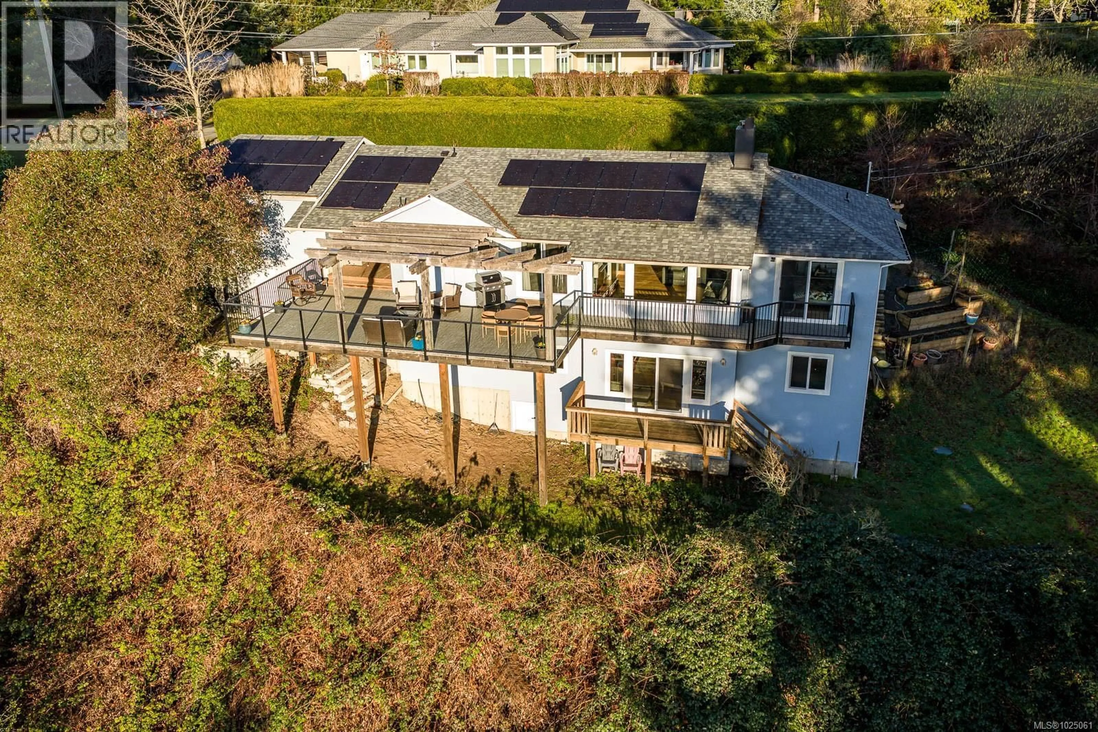 A pic from outside/outdoor area/front of a property/back of a property/a pic from drone, building for 1179 MOORE ROAD, Comox British Columbia V9M3X1