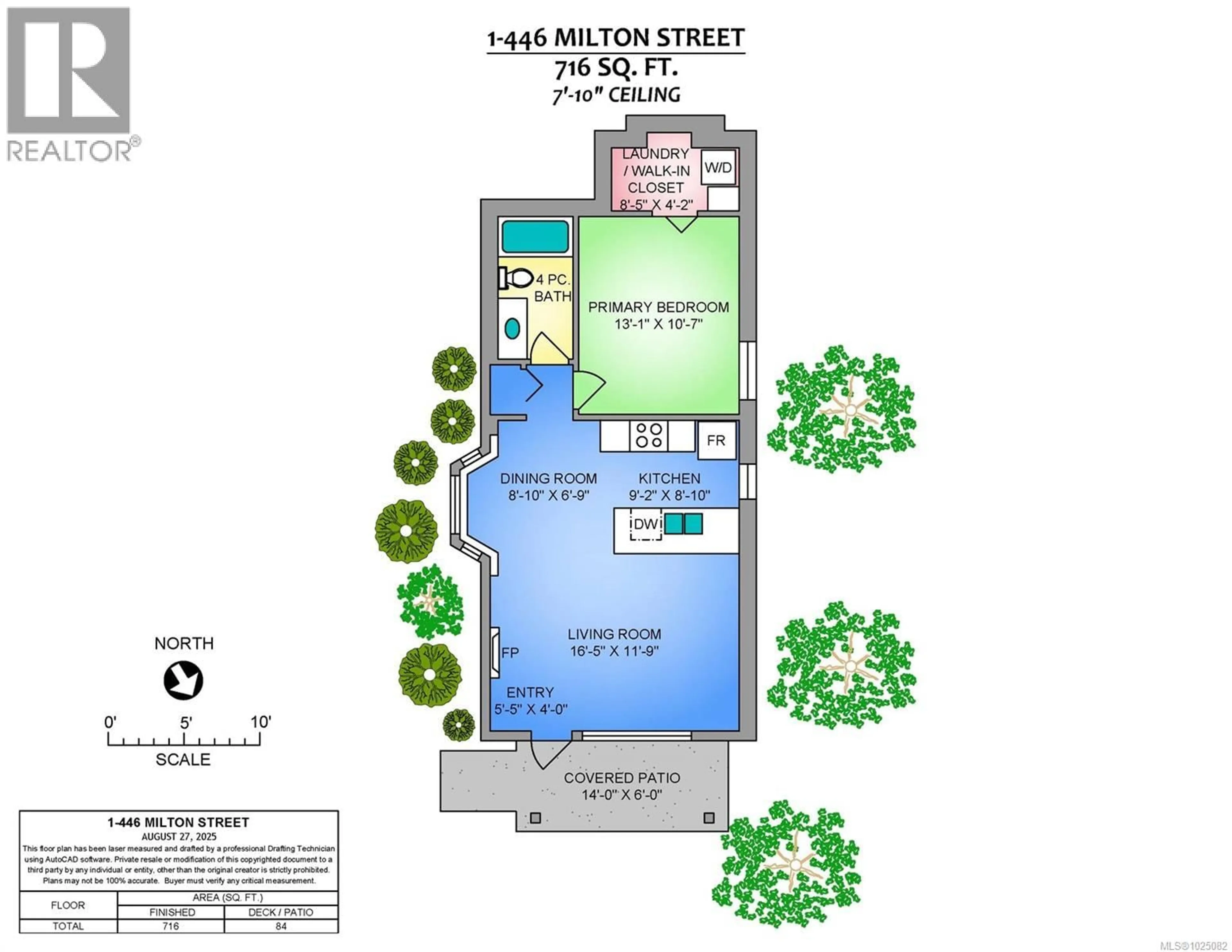 Floor plan for 1 - 446 MILTON STREET, Nanaimo British Columbia V9R2L1