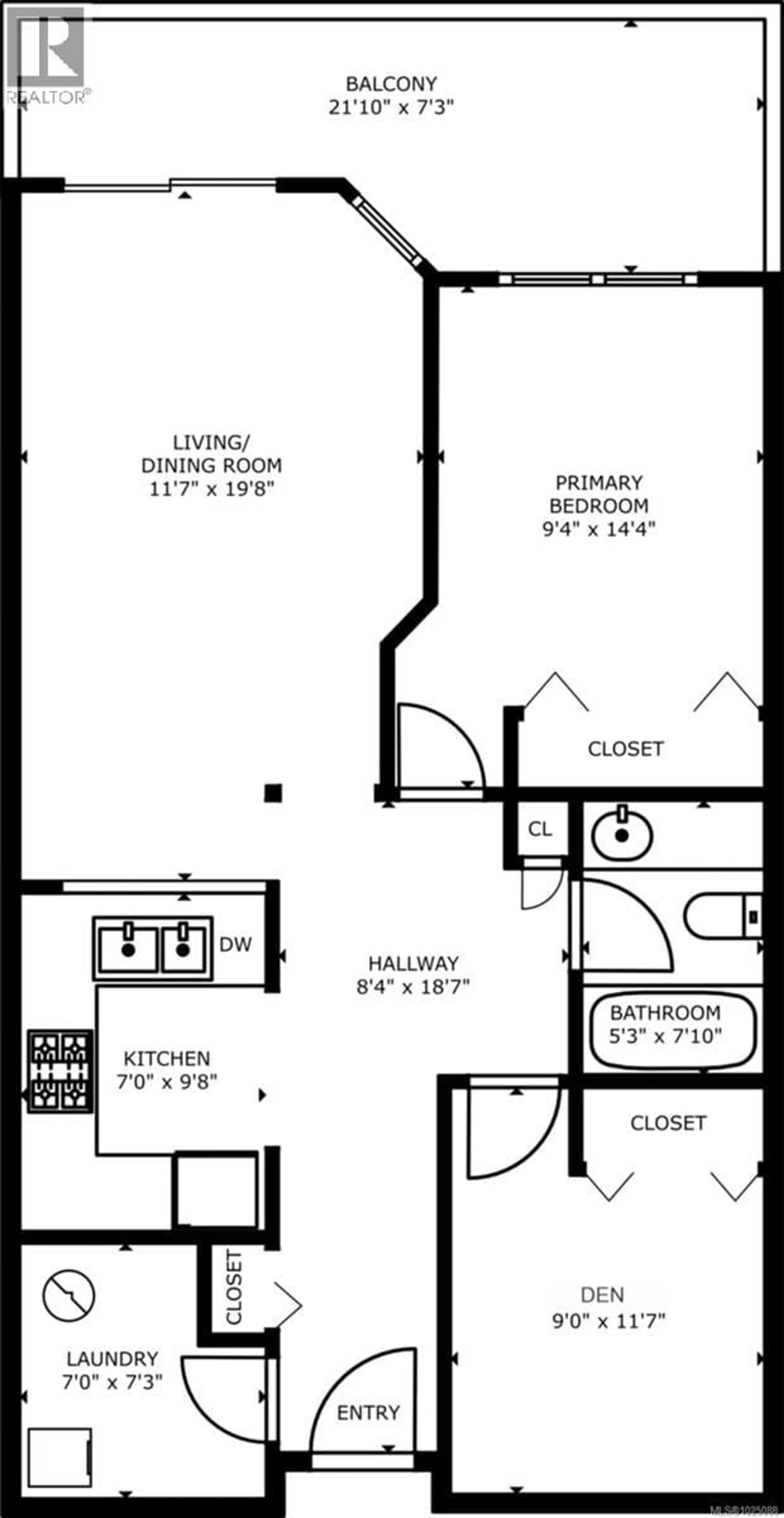 Floor plan for 309 - 30 CAVAN STREET, Nanaimo British Columbia V9R6K3