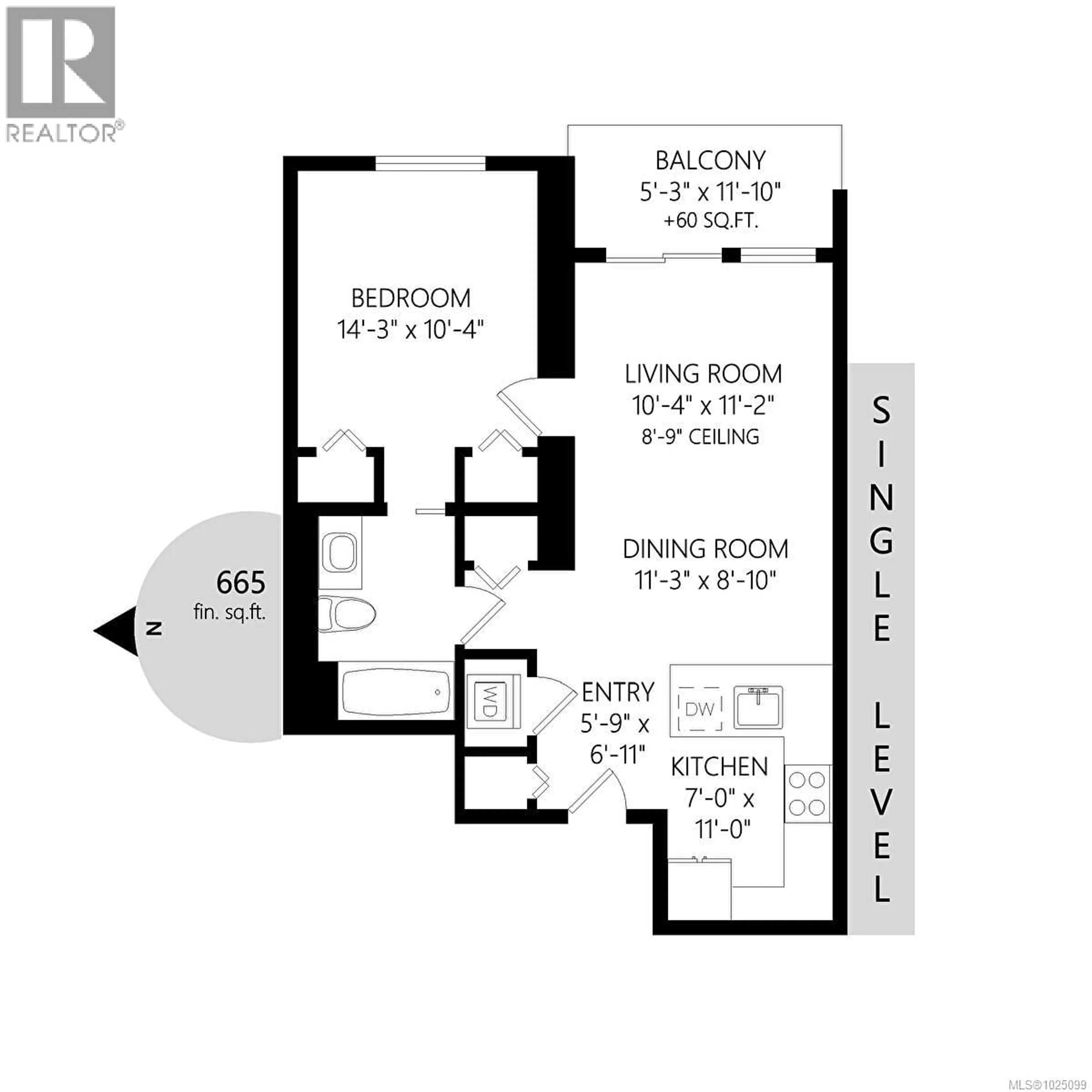 Floor plan for 203 - 4030 SHELBOURNE STREET, Saanich British Columbia V8N3E4
